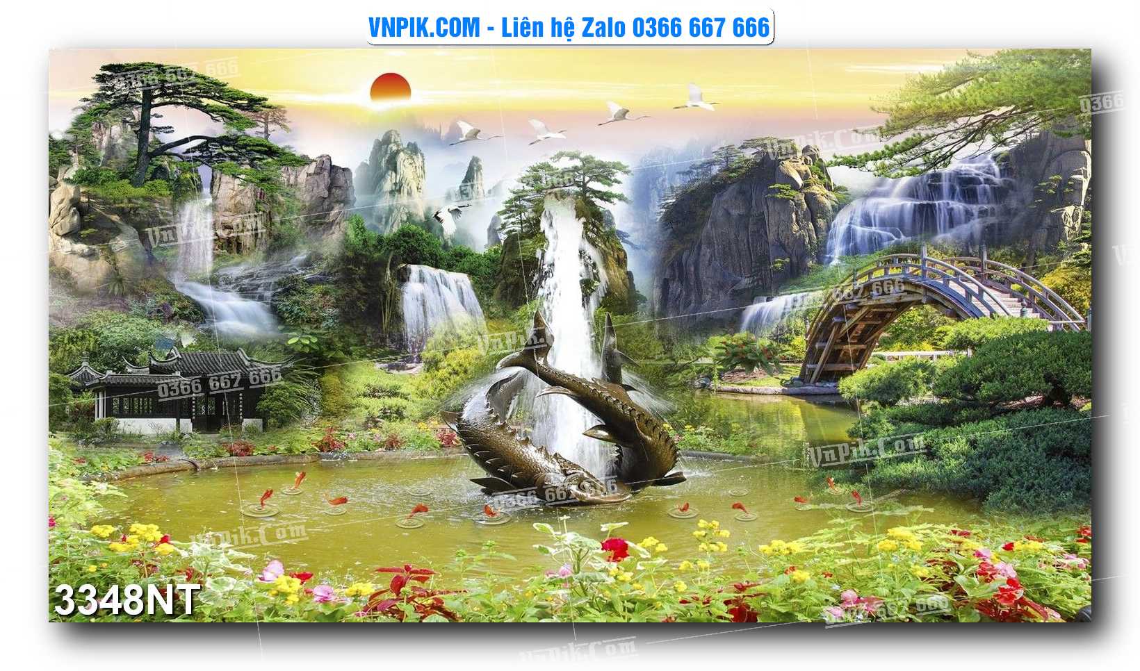 Tranh Trang Trí Phong Cảnh Nghệ Thuật Mã Số 3348NT