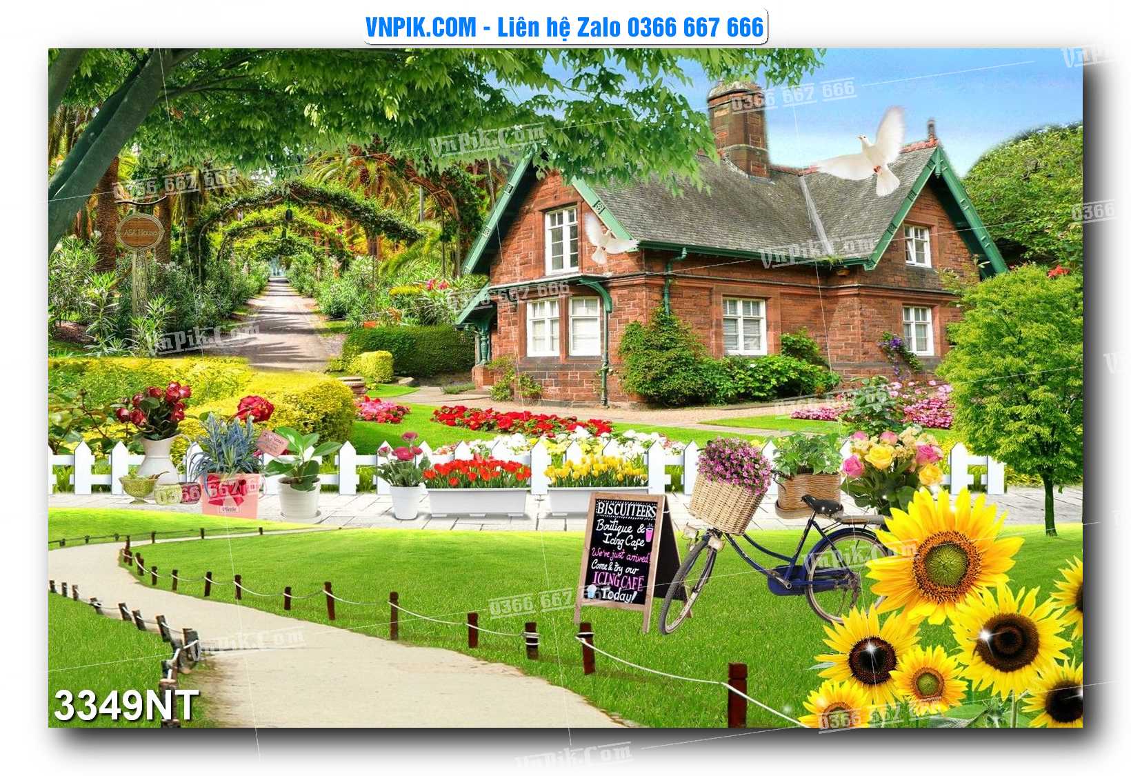Tranh Trang Trí Phong Cảnh Nghệ Thuật Mã Số 3349NT