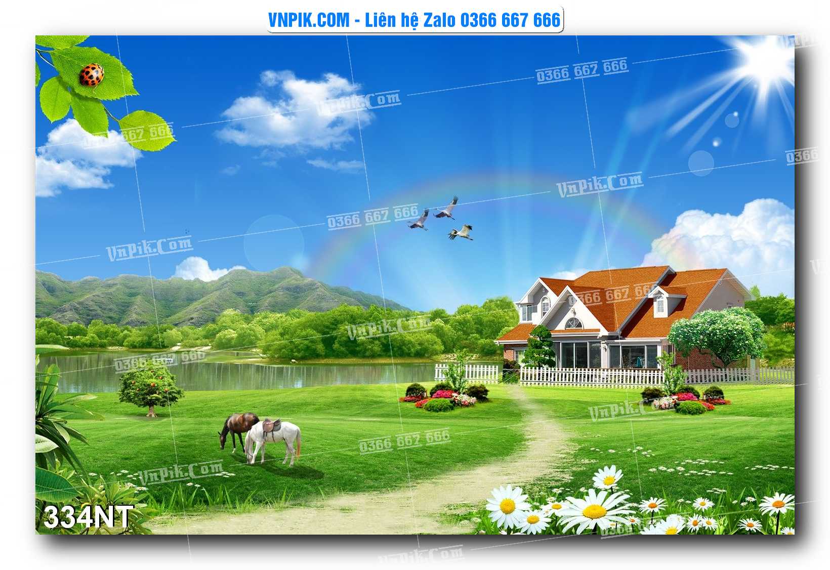 Tranh Trang Trí Phong Cảnh Nghệ Thuật Mã Số 334NT