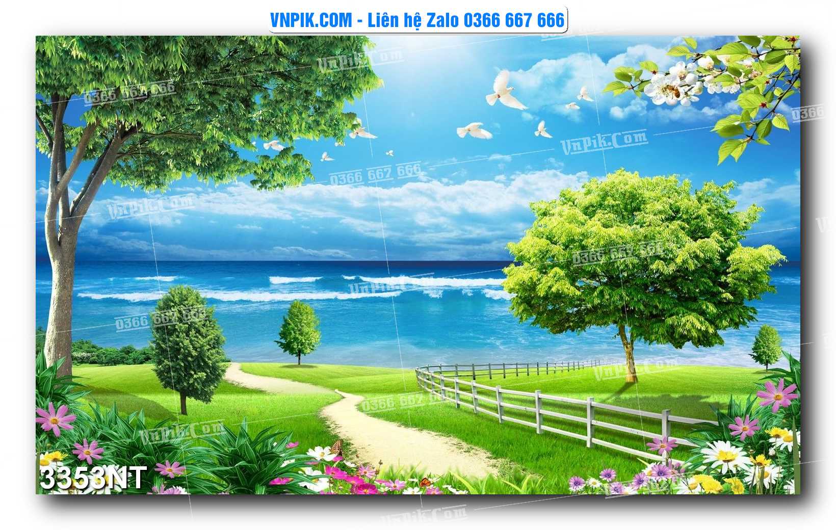 Tranh Trang Trí Phong Cảnh Nghệ Thuật Mã Số 3353NT