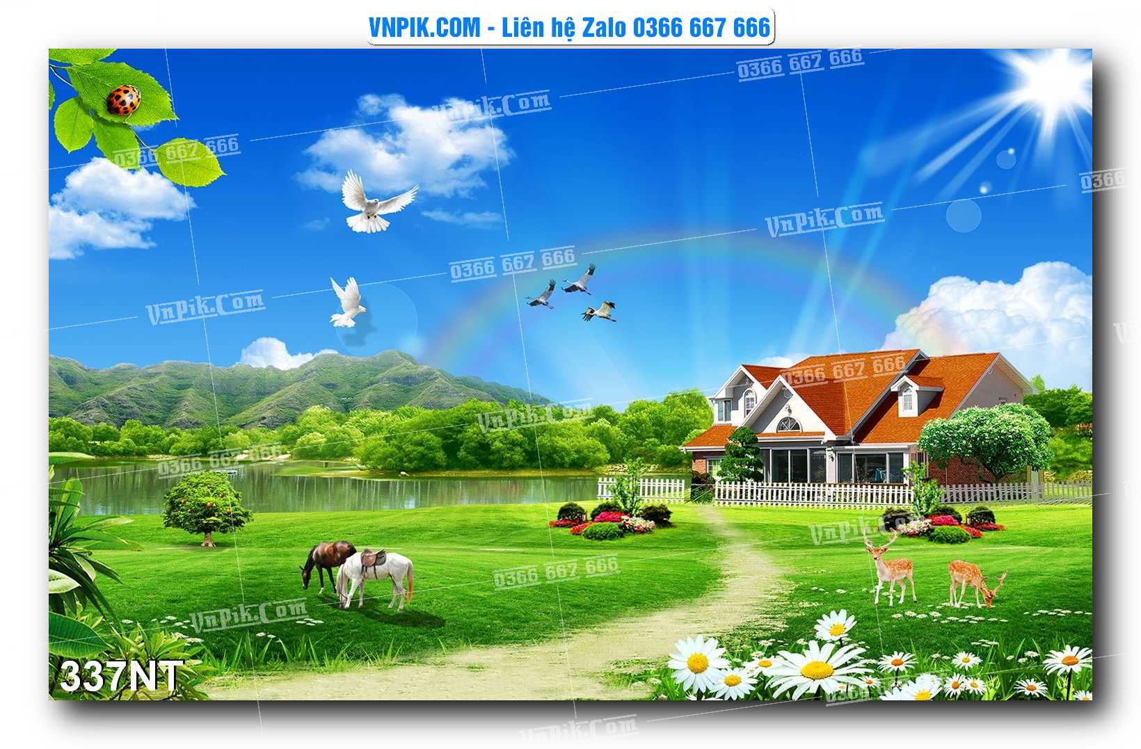 Tranh Trang Trí Phong Cảnh Nghệ Thuật Mã Số 337NT