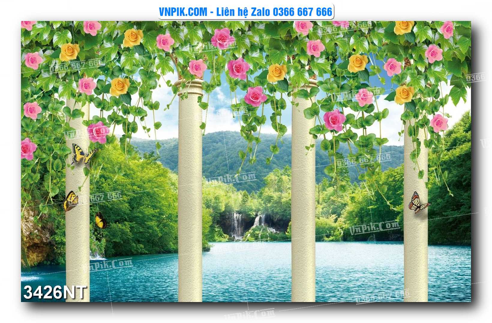 Tranh Trang Trí Phong Cảnh Nghệ Thuật Mã Số 3426NT