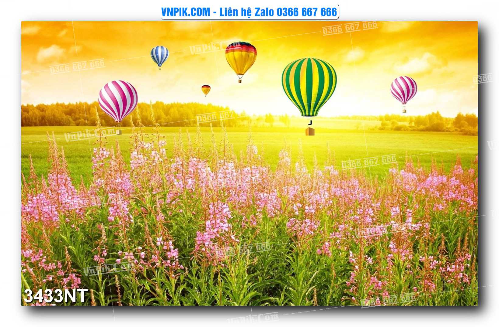 Tranh Trang Trí Phong Cảnh Nghệ Thuật Mã Số 3433NT