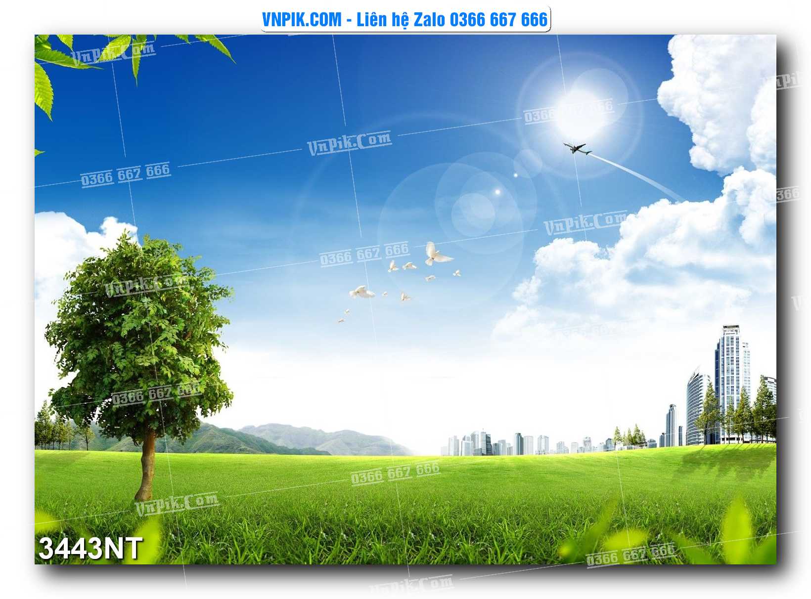 Tranh Trang Trí Phong Cảnh Nghệ Thuật Mã Số 3443NT