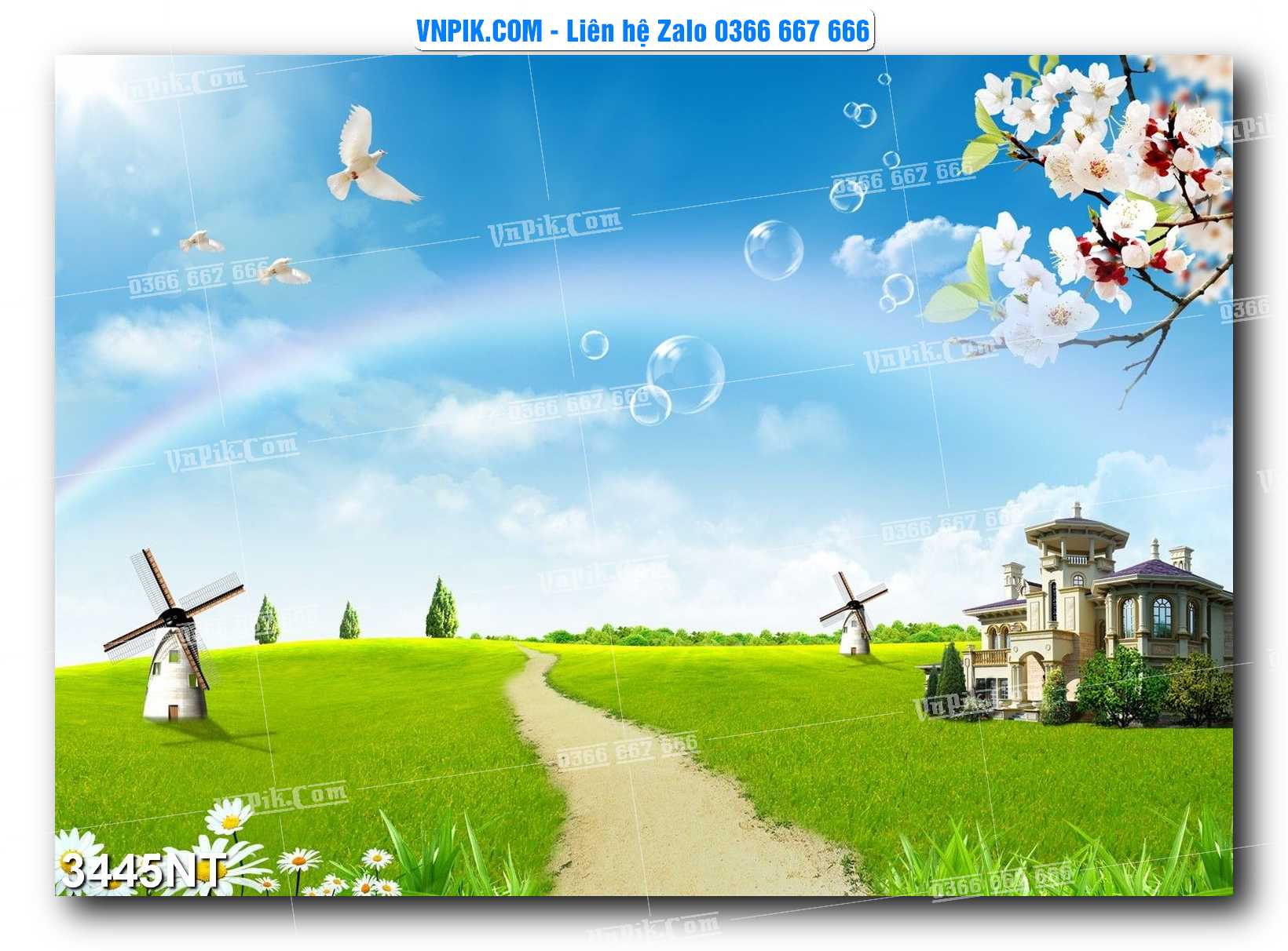 Tranh Trang Trí Phong Cảnh Nghệ Thuật Mã Số 3445NT
