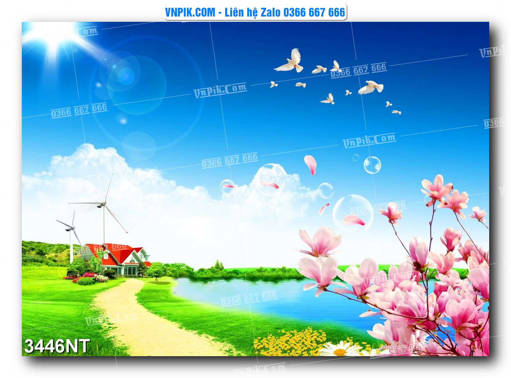 Tranh Trang Trí Phong Cảnh Nghệ Thuật Mã Số 3446NT