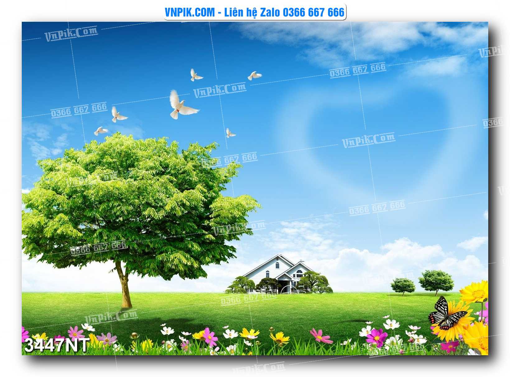 Tranh Trang Trí Phong Cảnh Nghệ Thuật Mã Số 3447NT
