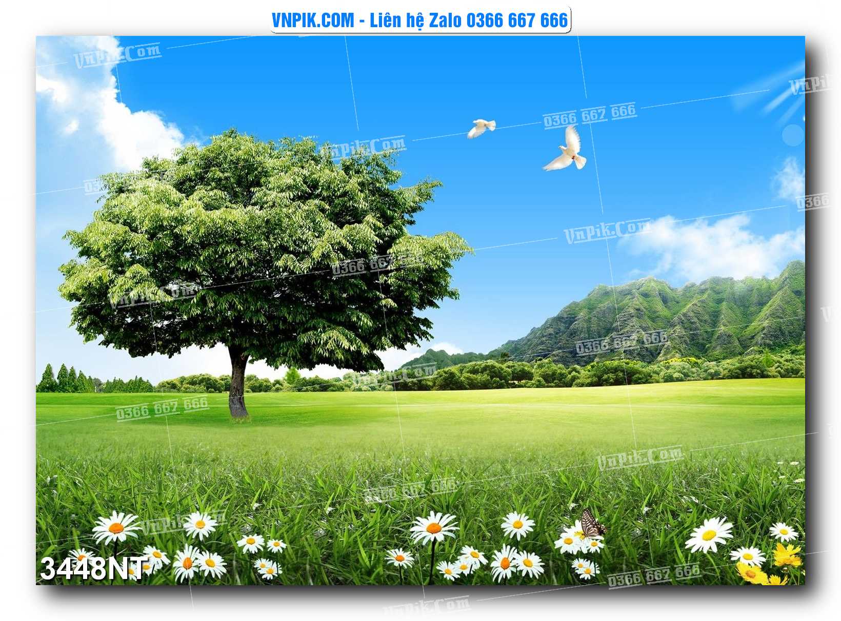 Tranh Trang Trí Phong Cảnh Nghệ Thuật Mã Số 3448NT