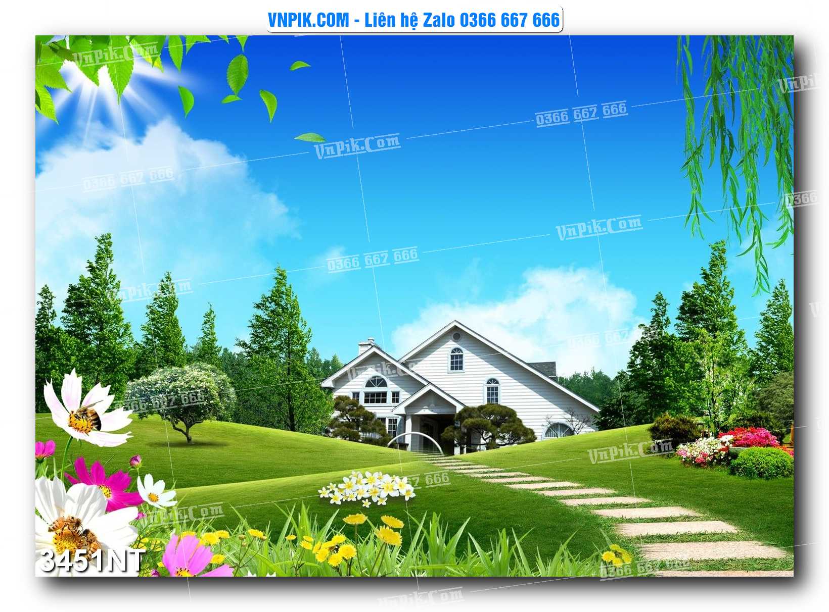 Tranh Trang Trí Phong Cảnh Nghệ Thuật Mã Số 3451NT