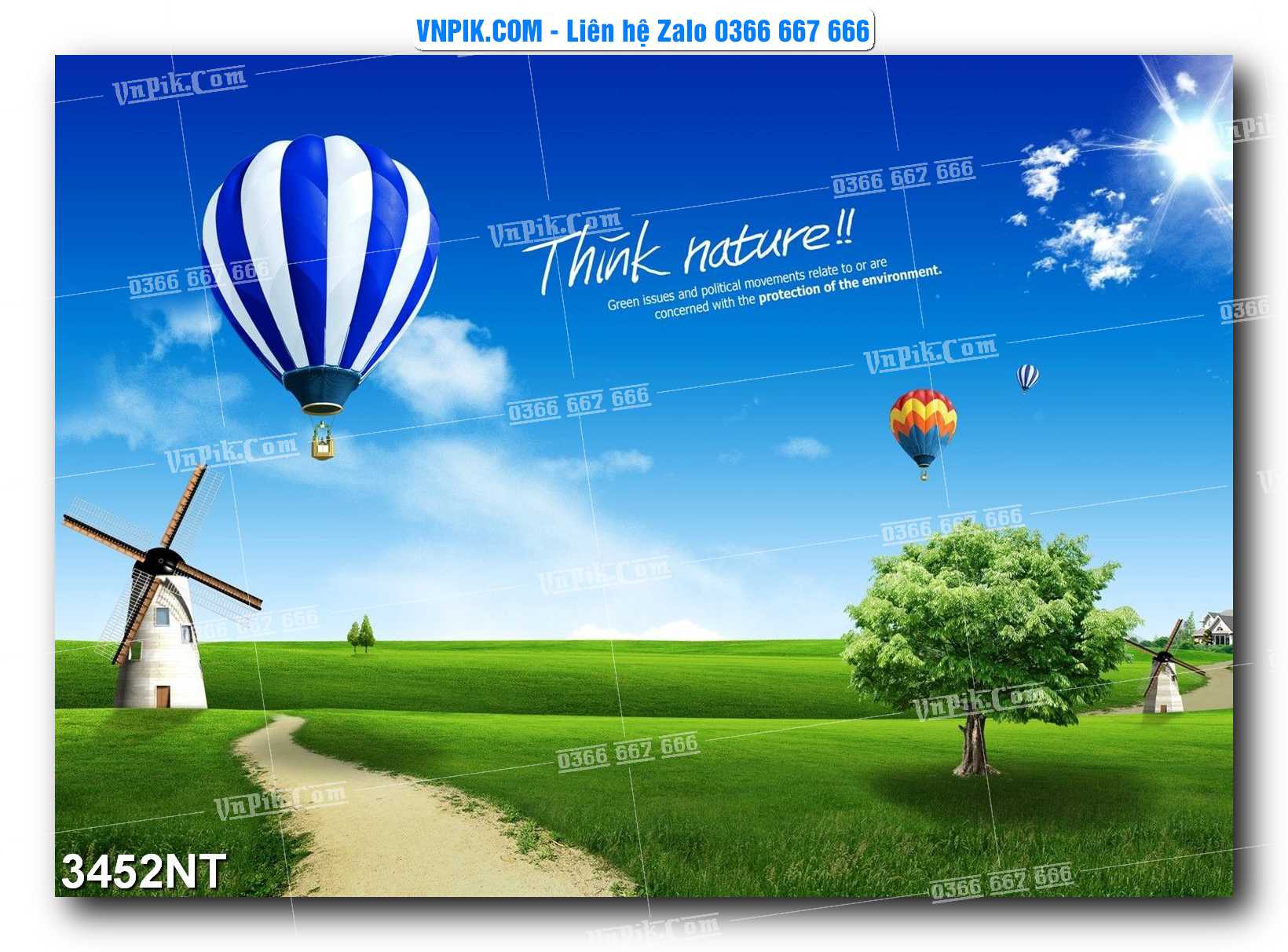 Tranh Trang Trí Phong Cảnh Nghệ Thuật Mã Số 3452NT