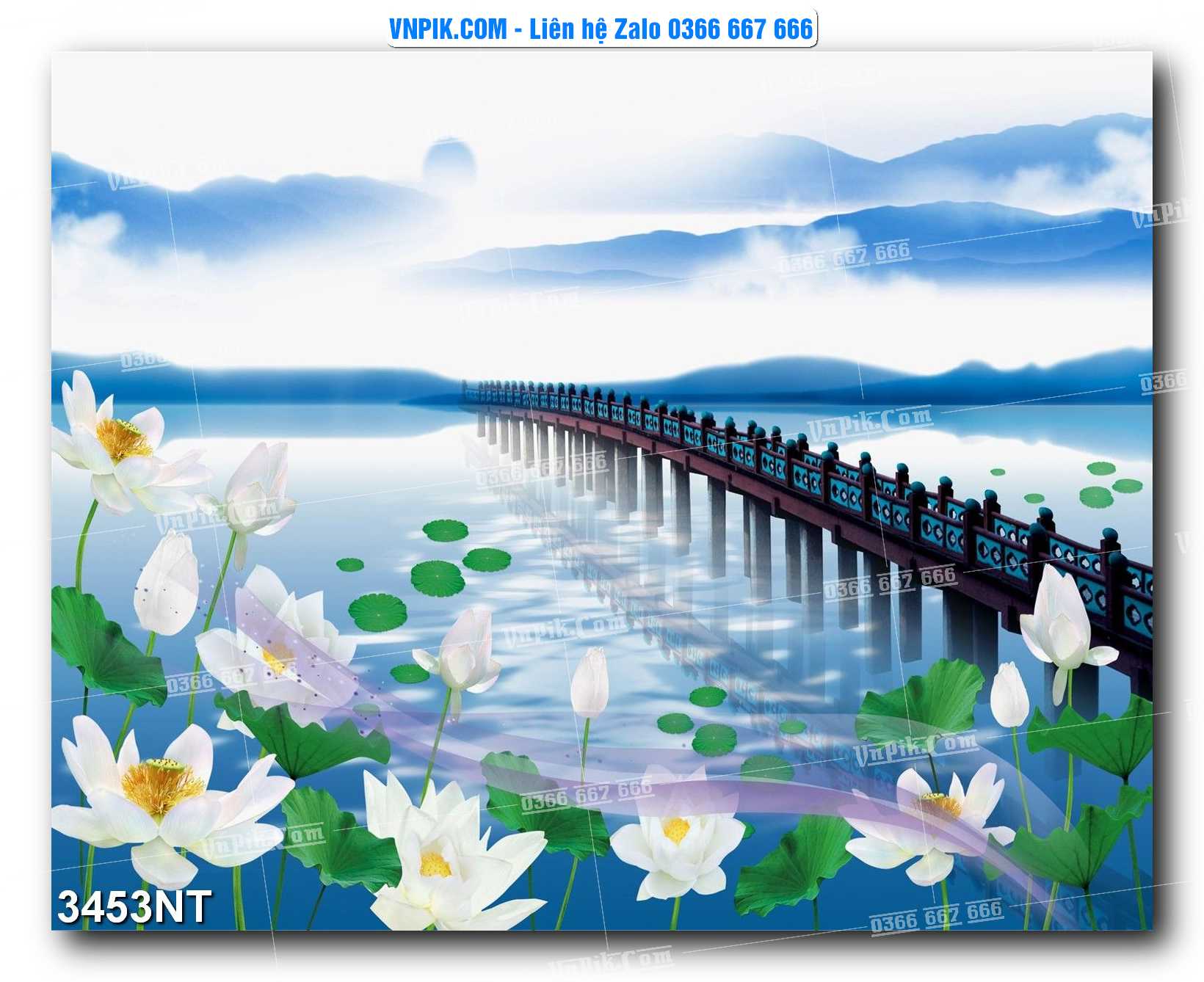 Tranh Trang Trí Phong Cảnh Nghệ Thuật Mã Số 3453NT