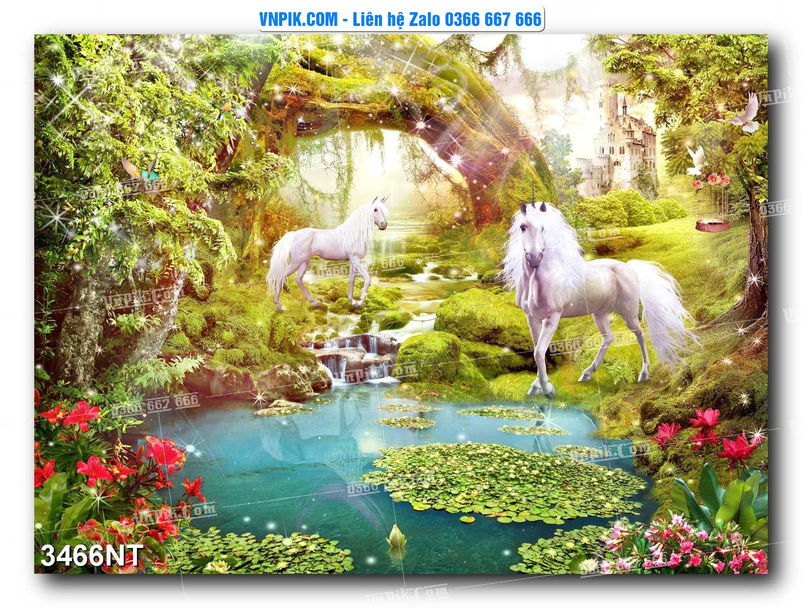 Tranh Trang Trí Phong Cảnh Nghệ Thuật Mã Số 3466NT