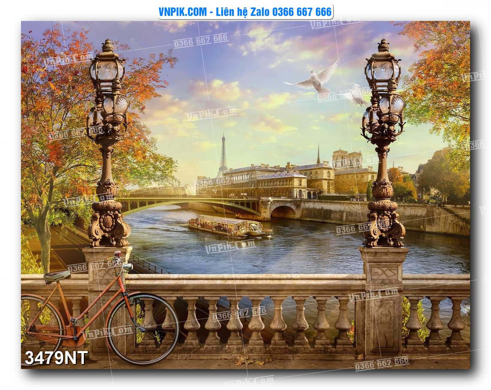 Tranh Trang Trí Phong Cảnh Nghệ Thuật Mã Số 3479NT