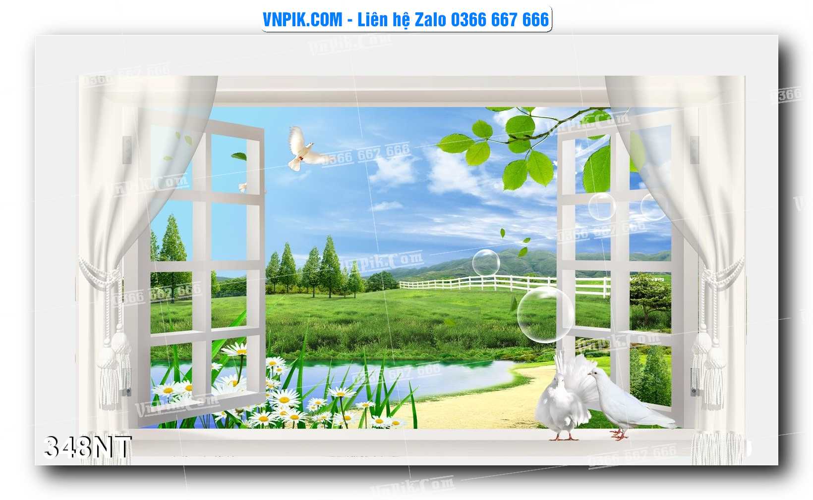 Tranh Trang Trí Phong Cảnh Nghệ Thuật Mã Số 348NT