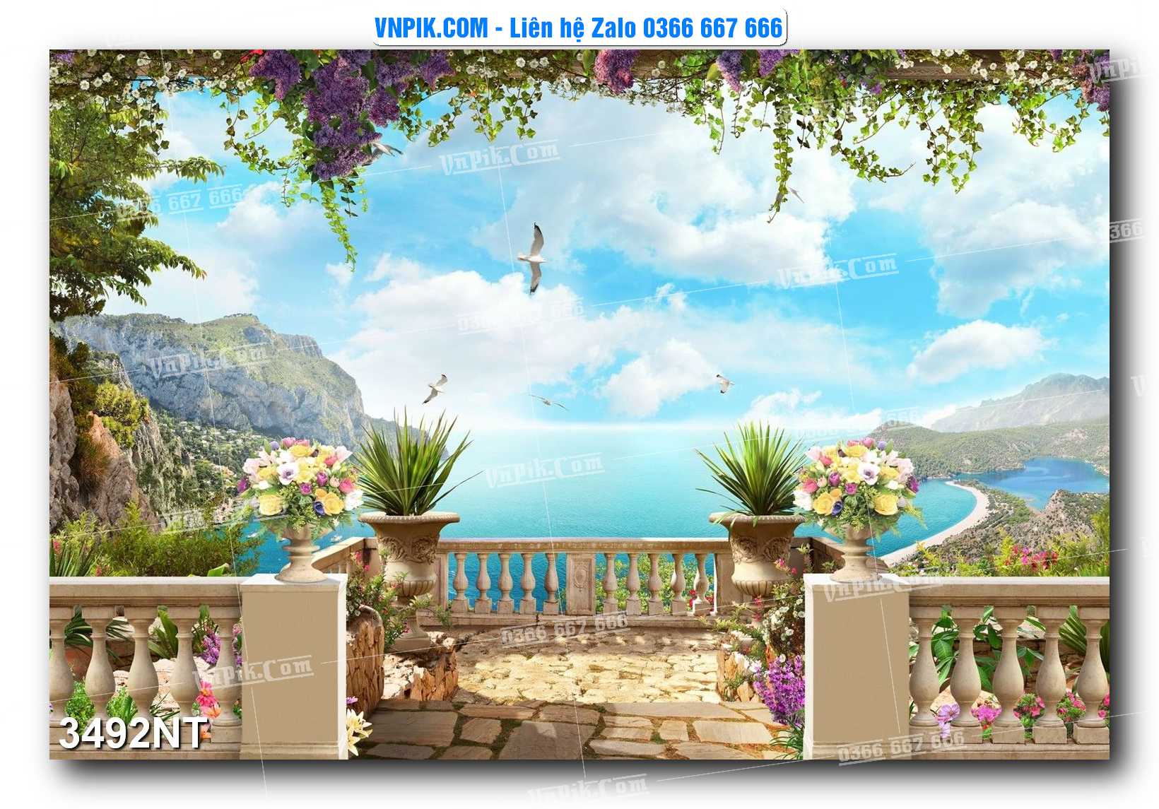 Tranh Trang Trí Phong Cảnh Nghệ Thuật Mã Số 3492NT