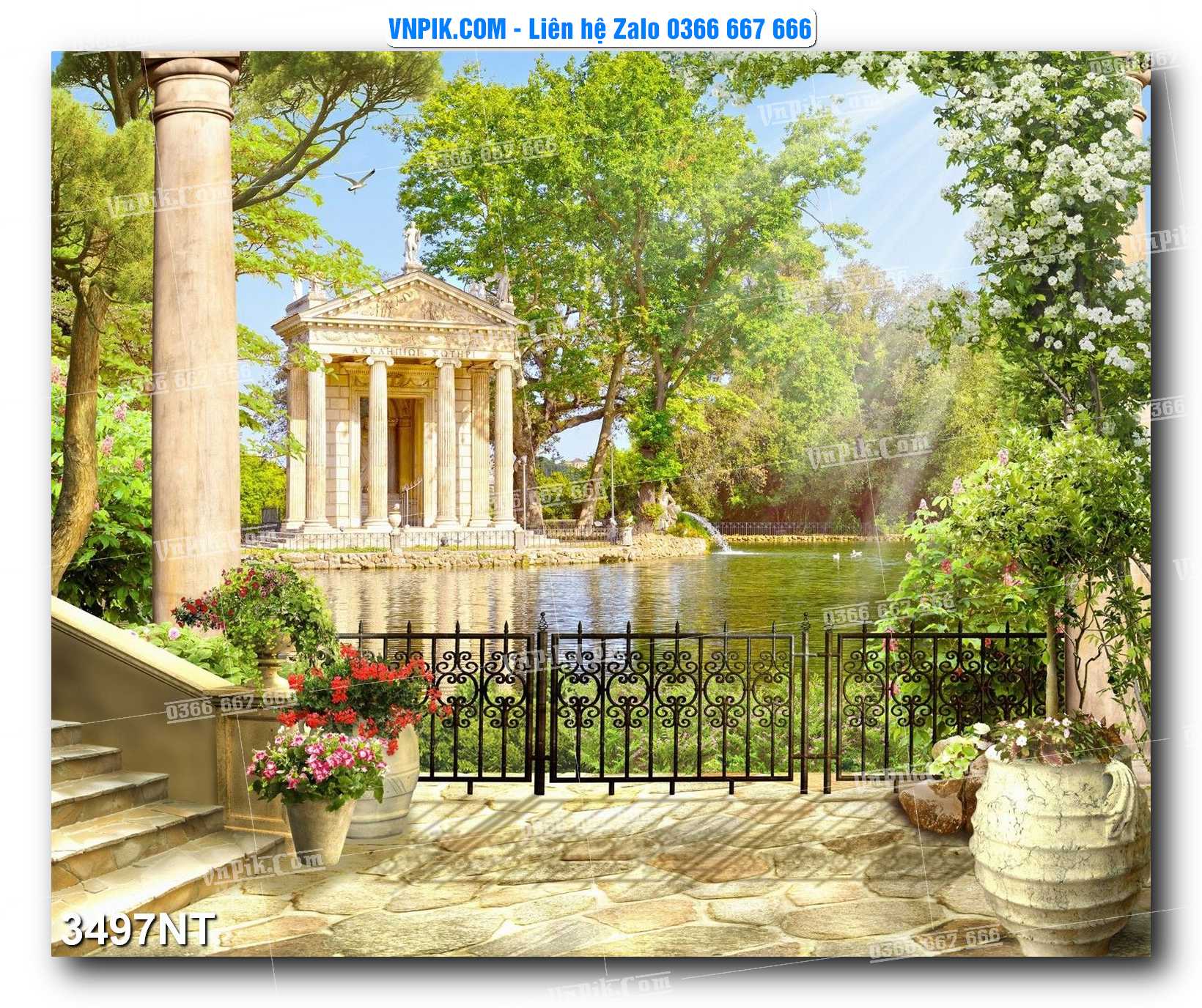 Tranh Trang Trí Phong Cảnh Nghệ Thuật Mã Số 3497NT