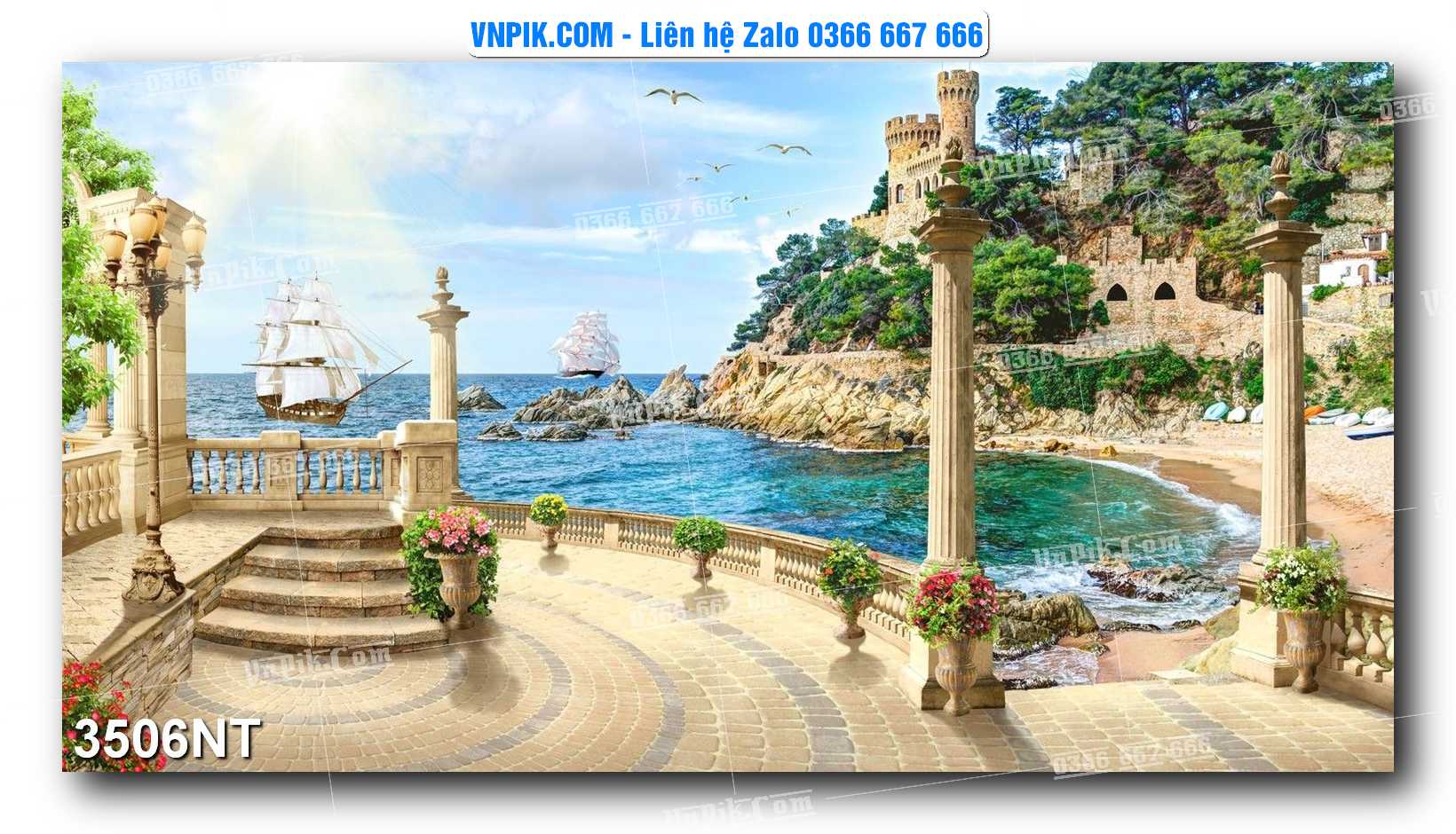 Tranh Trang Trí Phong Cảnh Nghệ Thuật Mã Số 3506NT