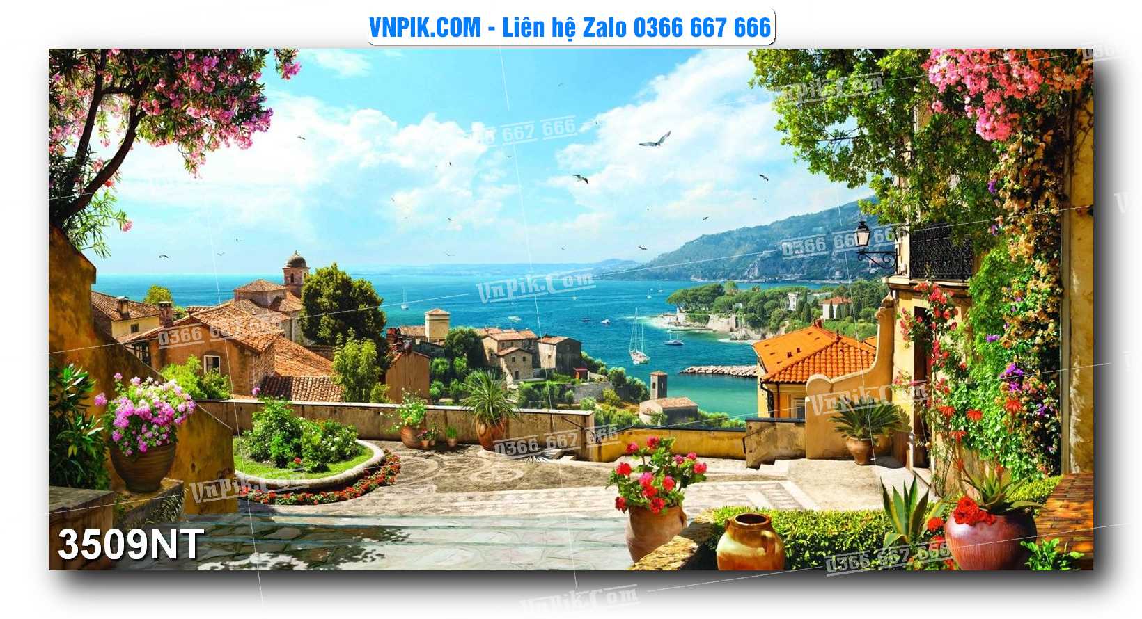 Tranh Trang Trí Phong Cảnh Nghệ Thuật Mã Số 3509NT