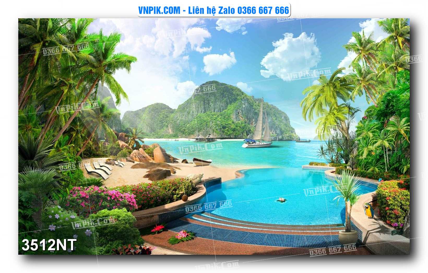 Tranh Trang Trí Phong Cảnh Nghệ Thuật Mã Số 3512NT