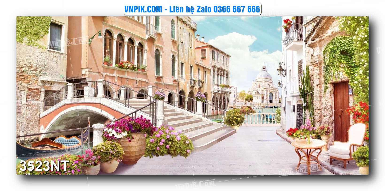Tranh Trang Trí Phong Cảnh Nghệ Thuật Mã Số 3523NT
