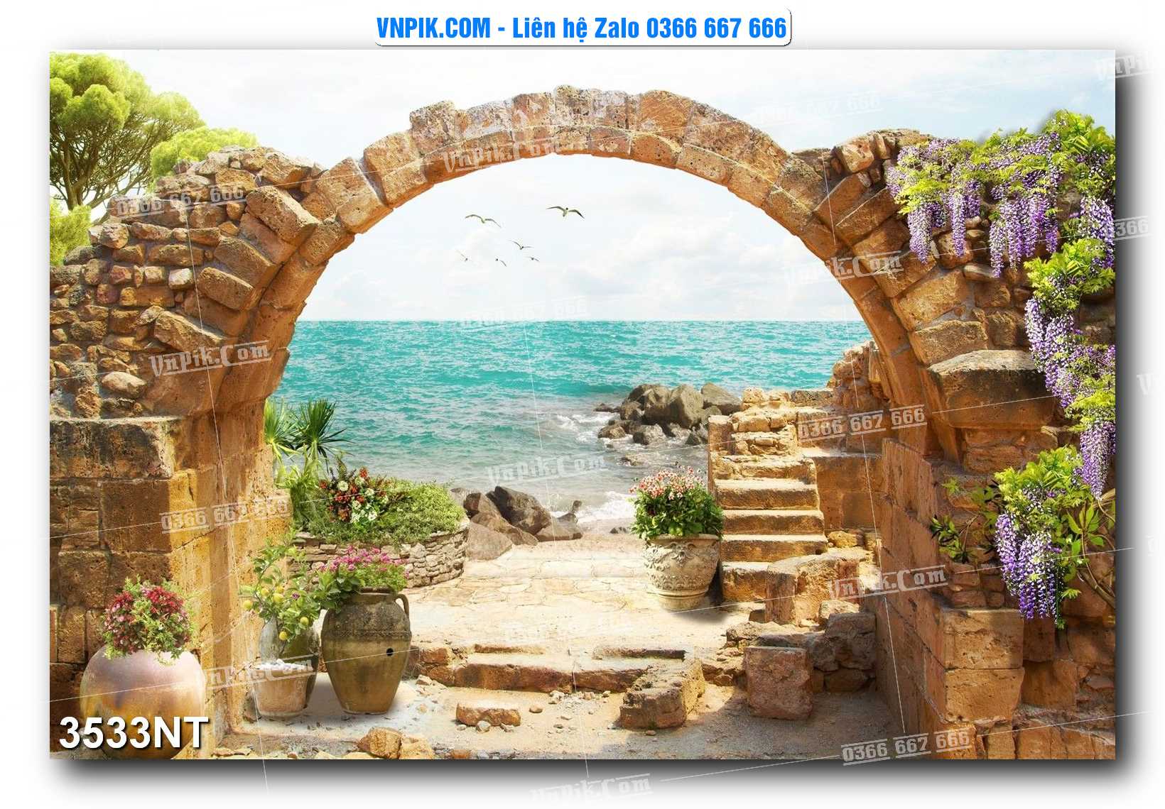 Tranh Trang Trí Phong Cảnh Nghệ Thuật Mã Số 3533NT