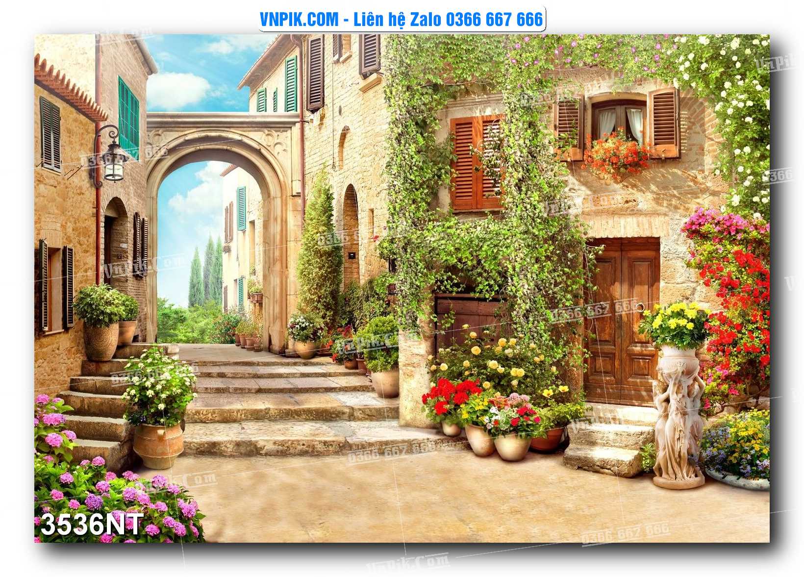 Tranh Trang Trí Phong Cảnh Nghệ Thuật Mã Số 3536NT