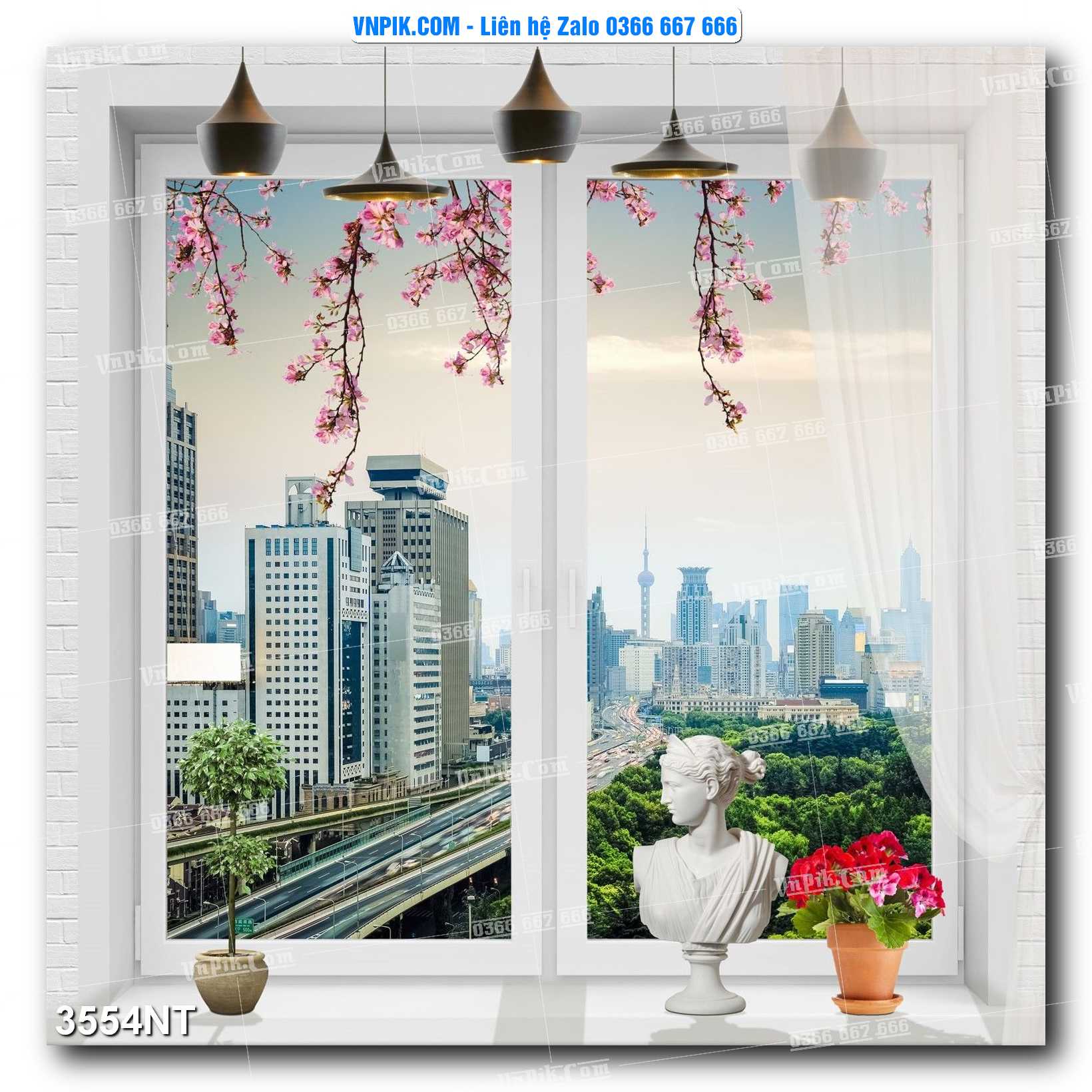Tranh Trang Trí Phong Cảnh Nghệ Thuật Mã Số 3554NT