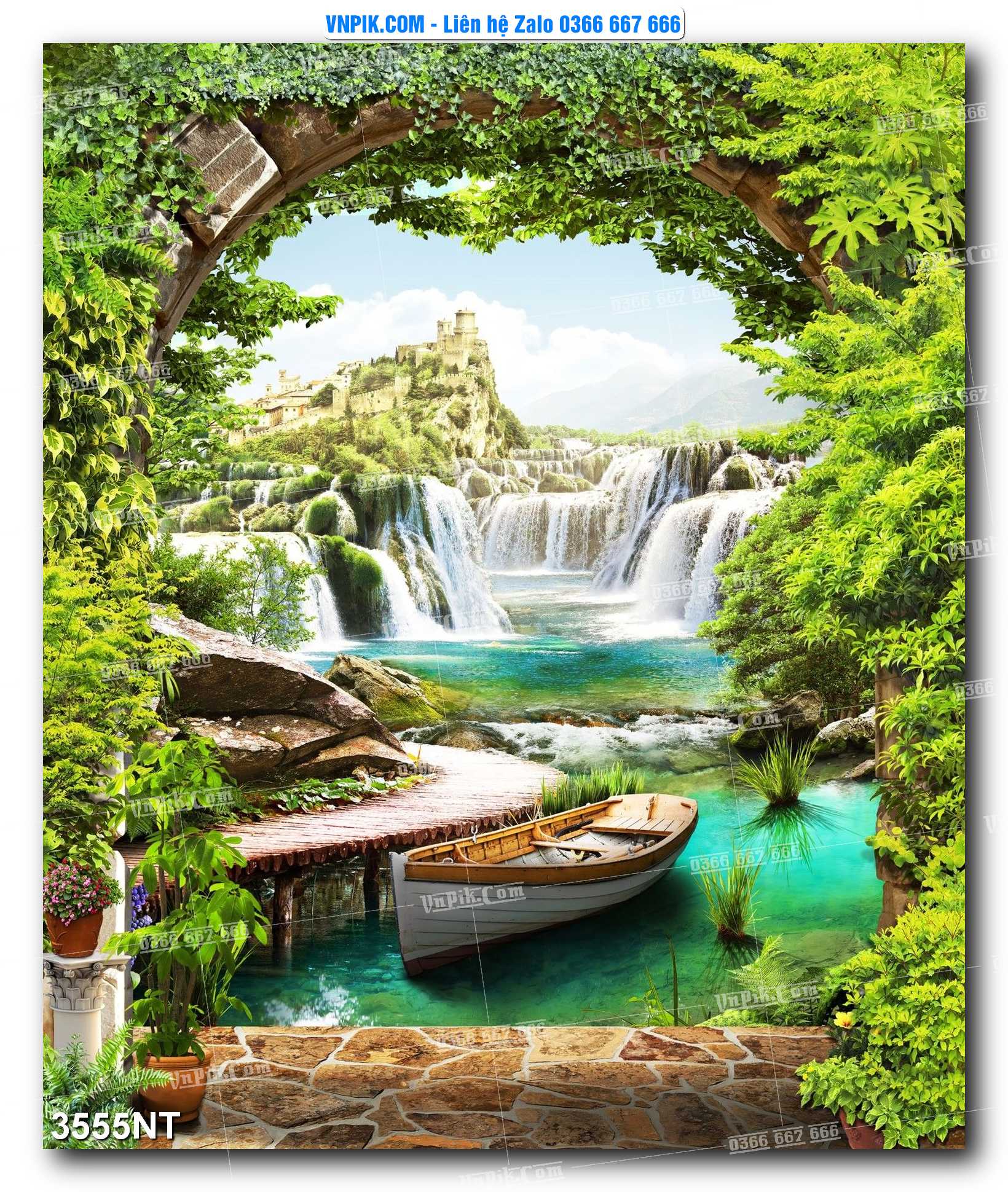 Tranh Trang Trí Phong Cảnh Nghệ Thuật Mã Số 3555NT