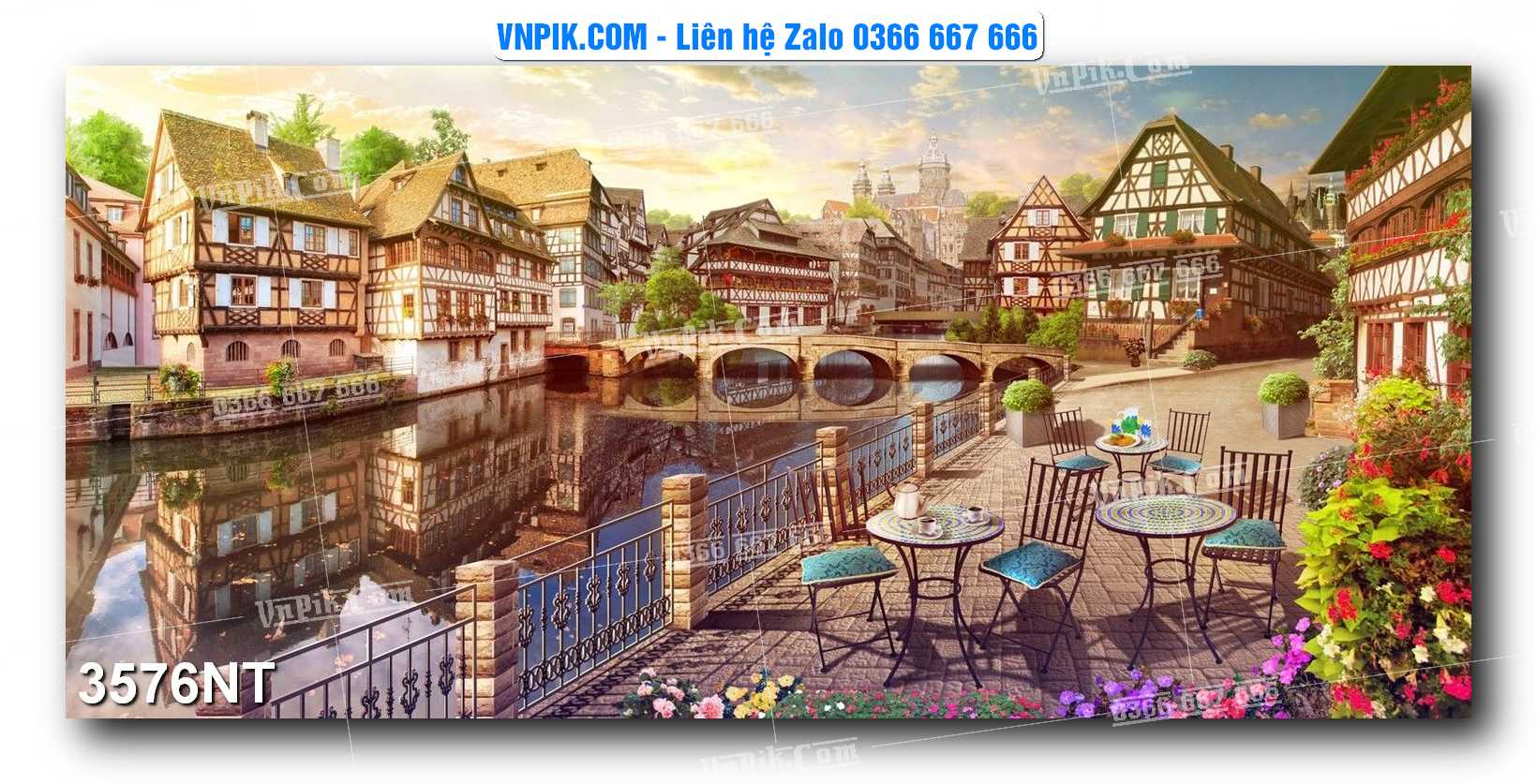 Tranh Trang Trí Phong Cảnh Nghệ Thuật Mã Số 3576NT