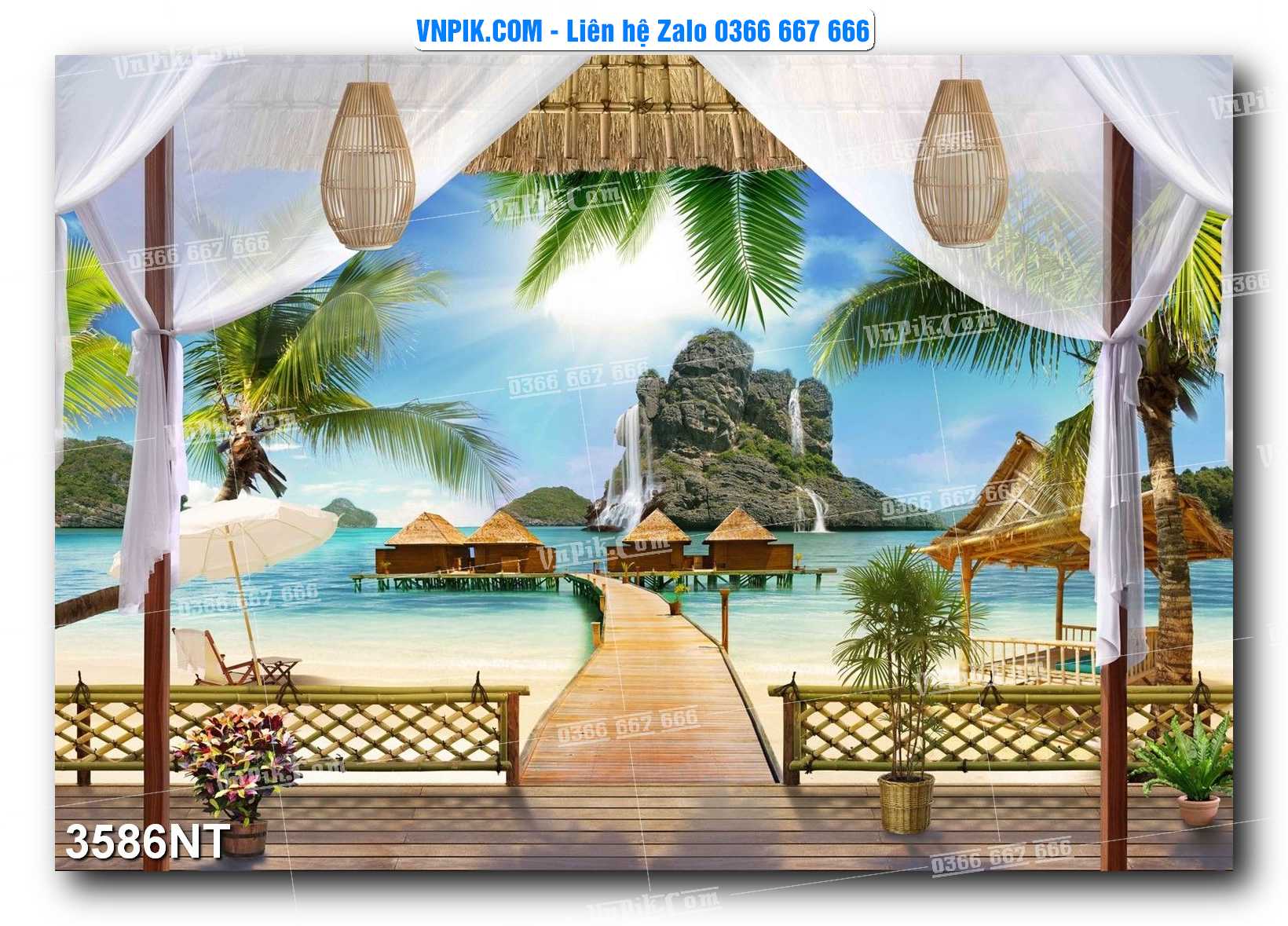 Tranh Trang Trí Phong Cảnh Nghệ Thuật Mã Số 3586NT