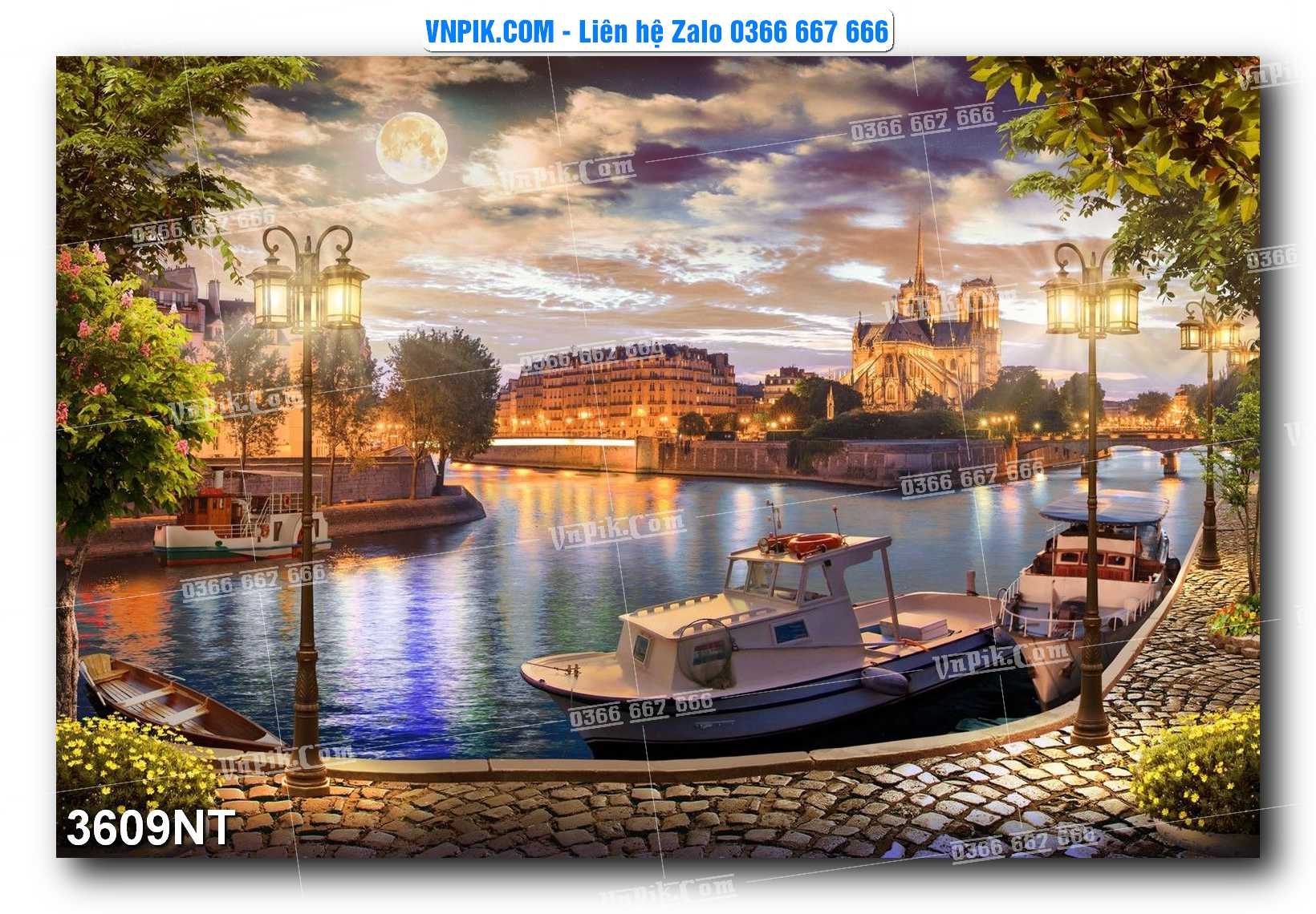 Tranh Trang Trí Phong Cảnh Nghệ Thuật Mã Số 3609NT