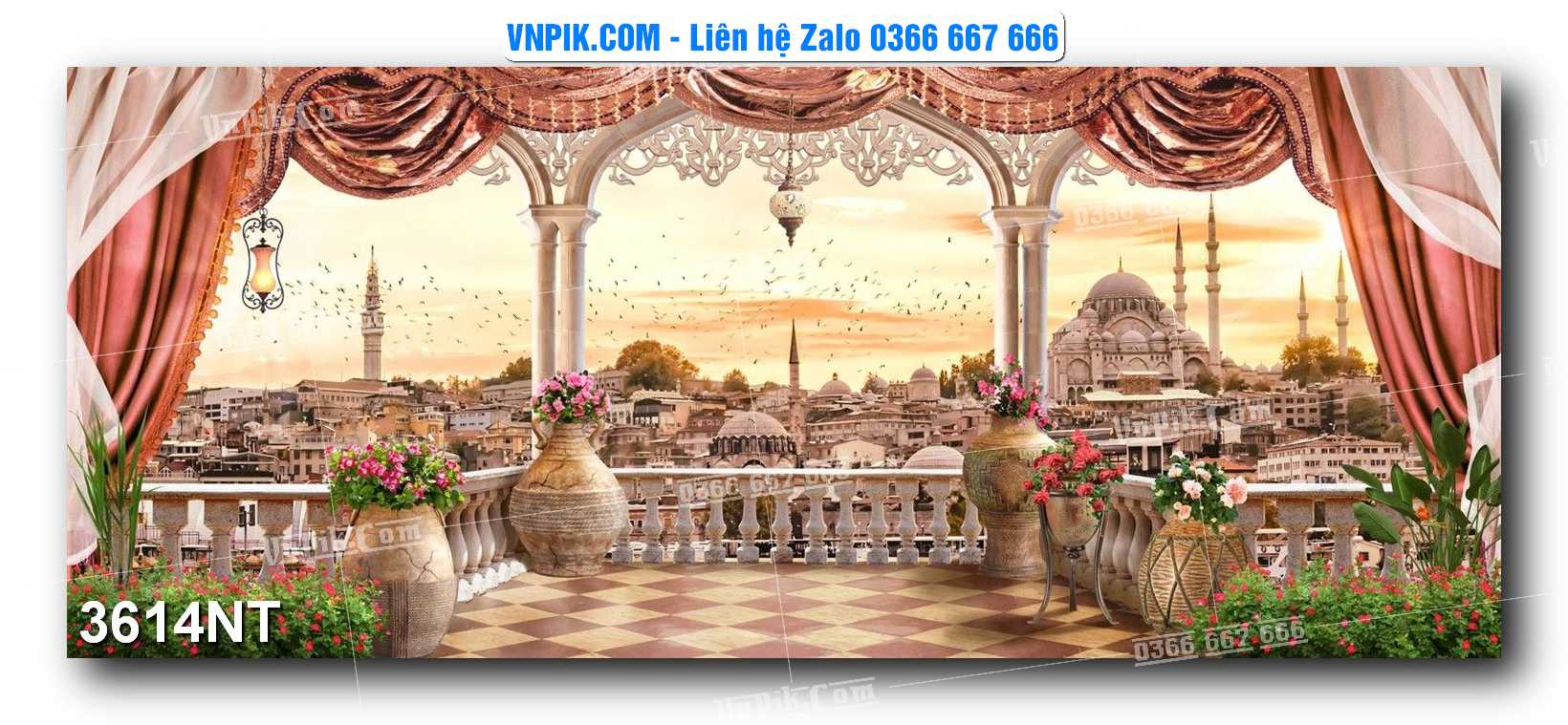 Tranh Trang Trí Phong Cảnh Nghệ Thuật Mã Số 3614NT