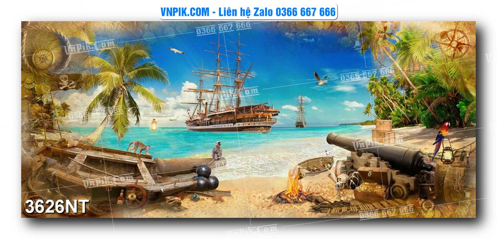 Tranh Trang Trí Phong Cảnh Nghệ Thuật Mã Số 3626NT