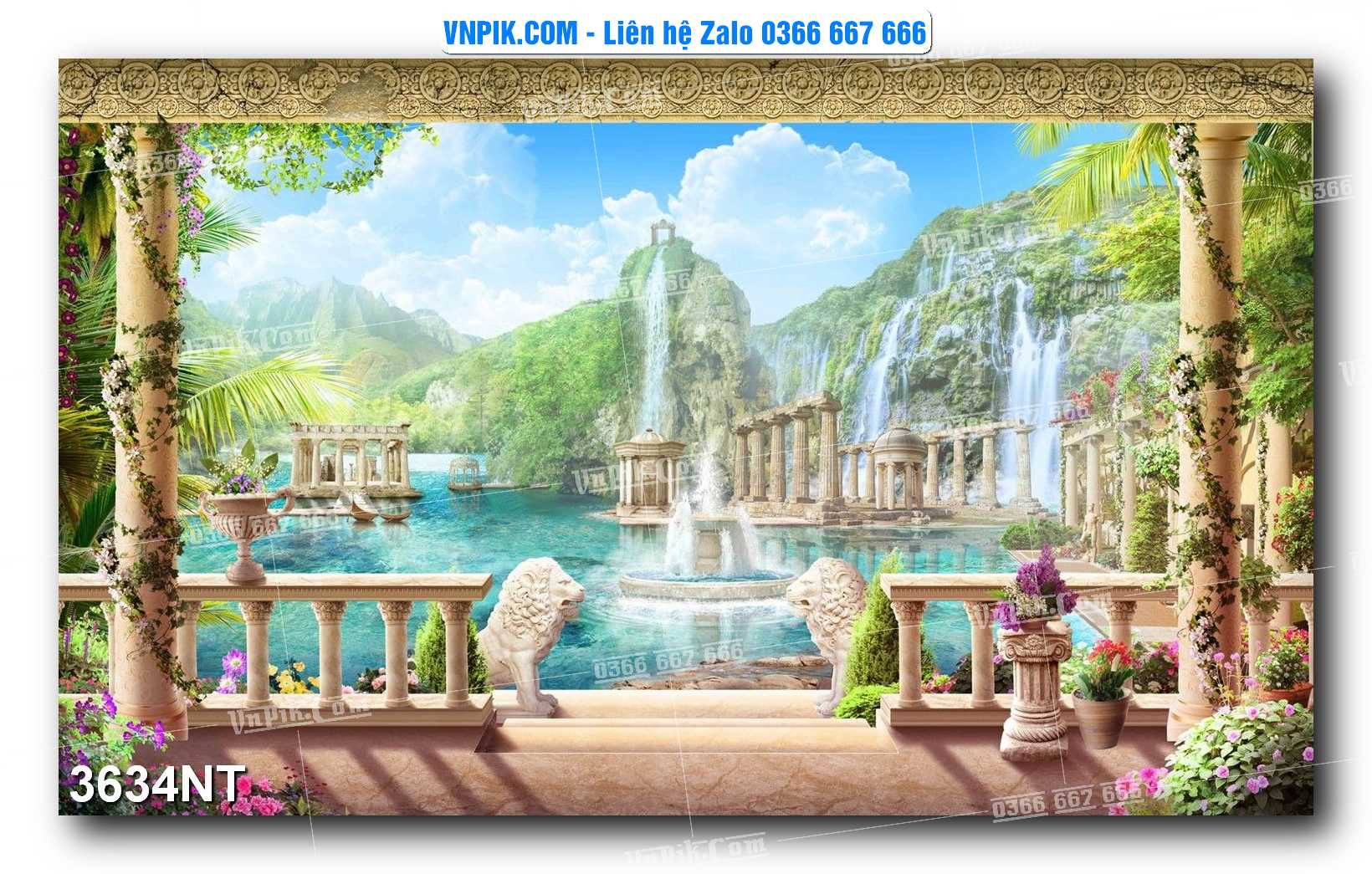 Tranh Trang Trí Phong Cảnh Nghệ Thuật Mã Số 3634NT