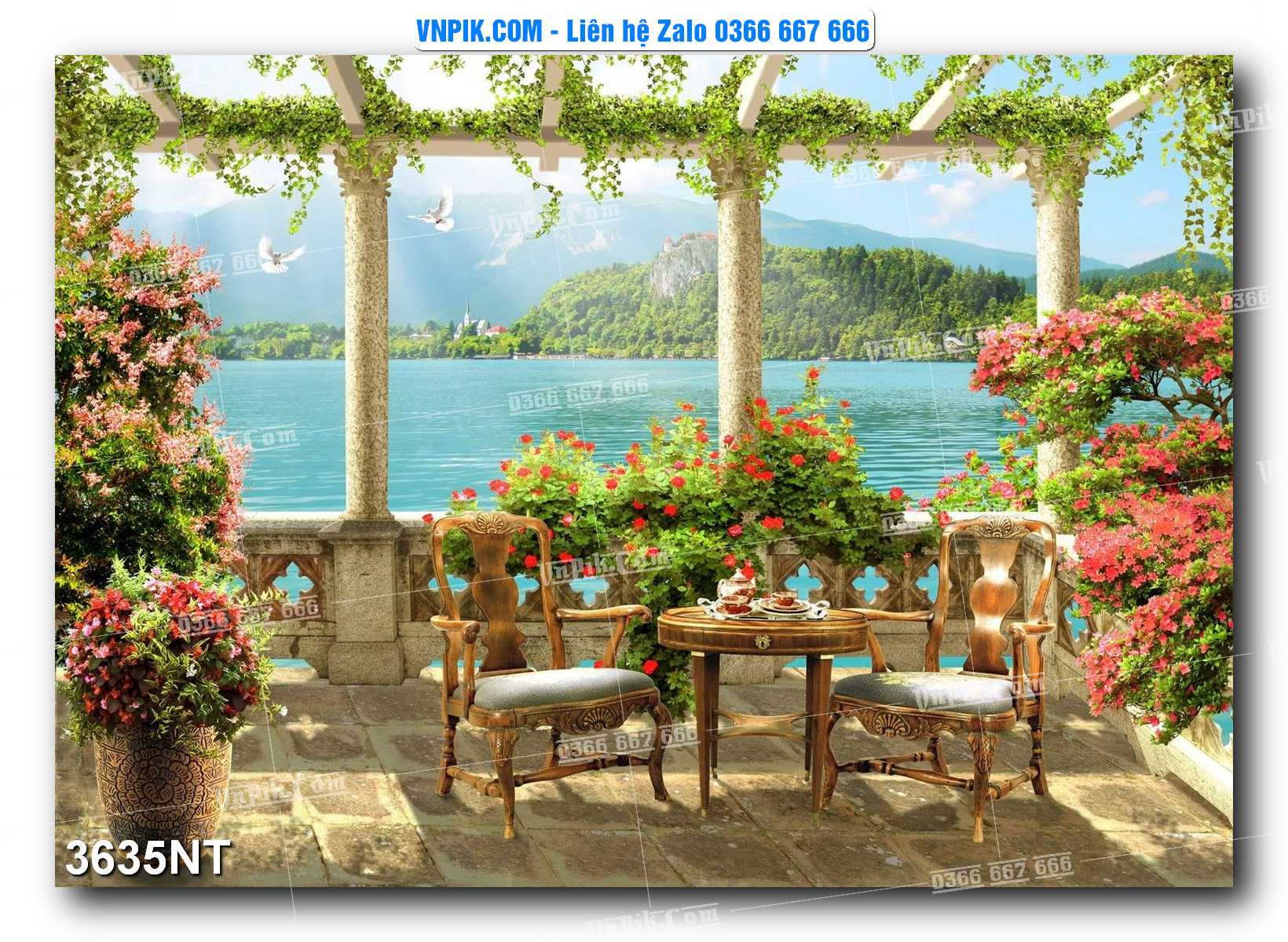 Tranh Trang Trí Phong Cảnh Nghệ Thuật Mã Số 3635NT