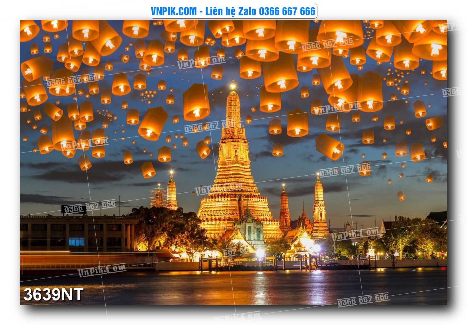 Tranh Trang Trí Phong Cảnh Nghệ Thuật Mã Số 3639NT