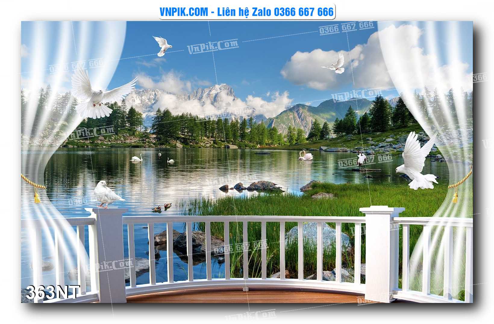 Tranh Trang Trí Phong Cảnh Nghệ Thuật Mã Số 363NT