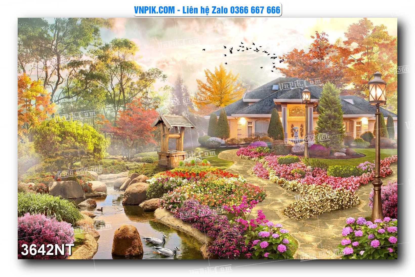 Tranh Trang Trí Phong Cảnh Nghệ Thuật Mã Số 3642NT