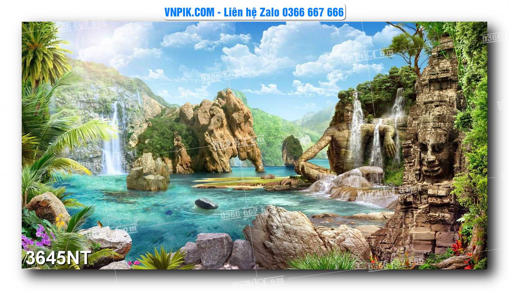 Tranh Trang Trí Phong Cảnh Nghệ Thuật Mã Số 3645NT