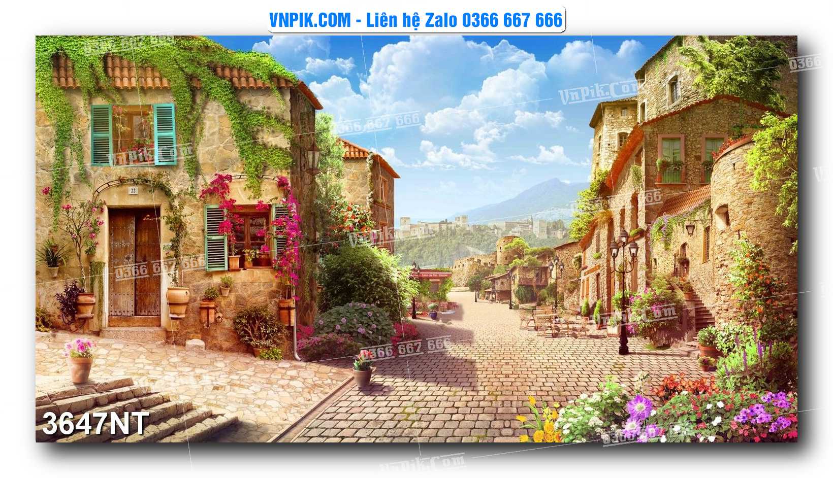 Tranh Trang Trí Phong Cảnh Nghệ Thuật Mã Số 3647NT