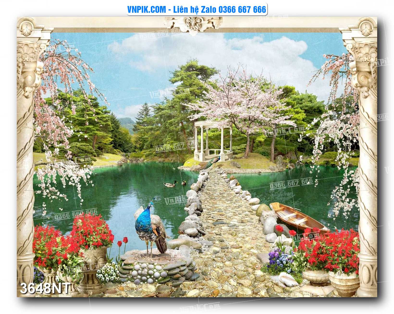 Tranh Trang Trí Phong Cảnh Nghệ Thuật Mã Số 3648NT