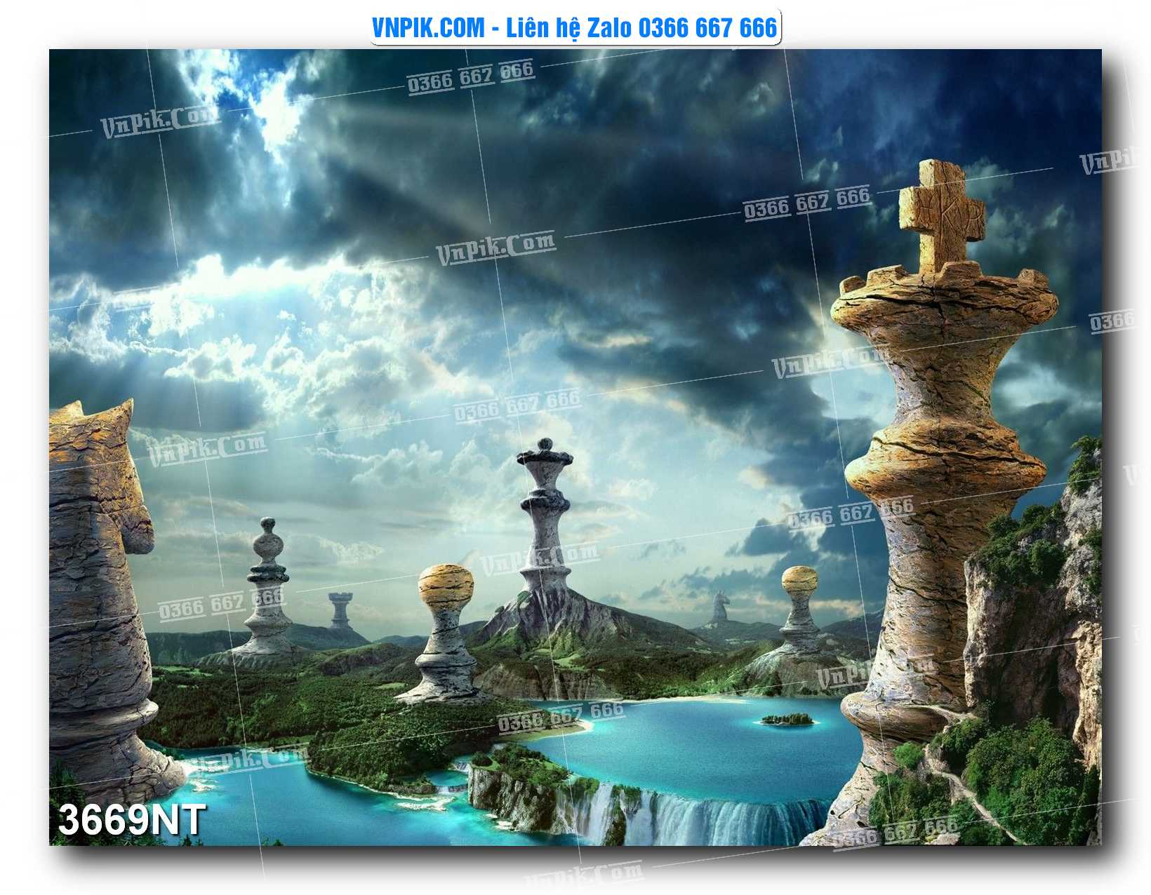 Tranh Trang Trí Phong Cảnh Nghệ Thuật Mã Số 3669NT