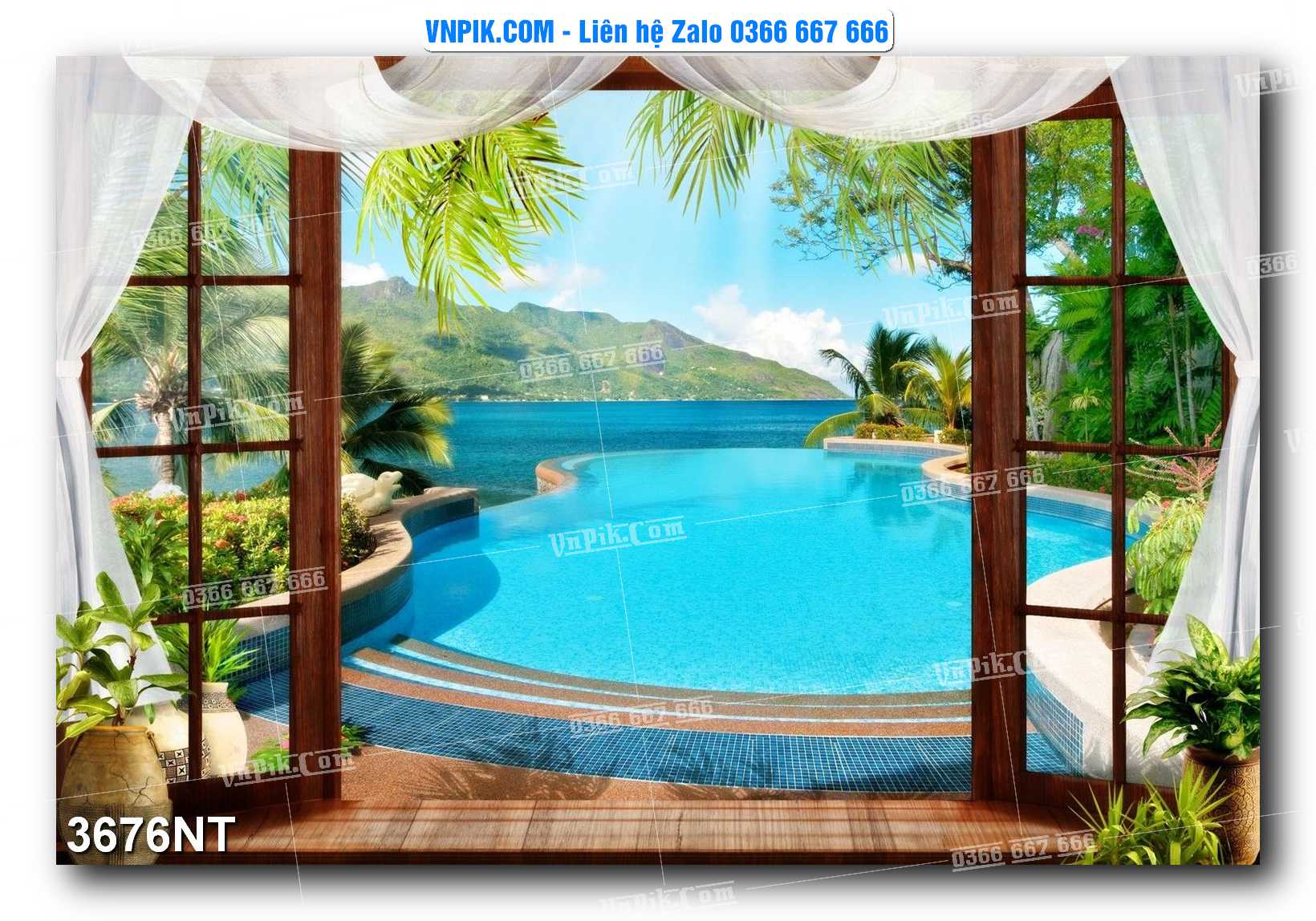 Tranh Trang Trí Phong Cảnh Nghệ Thuật Mã Số 3676NT