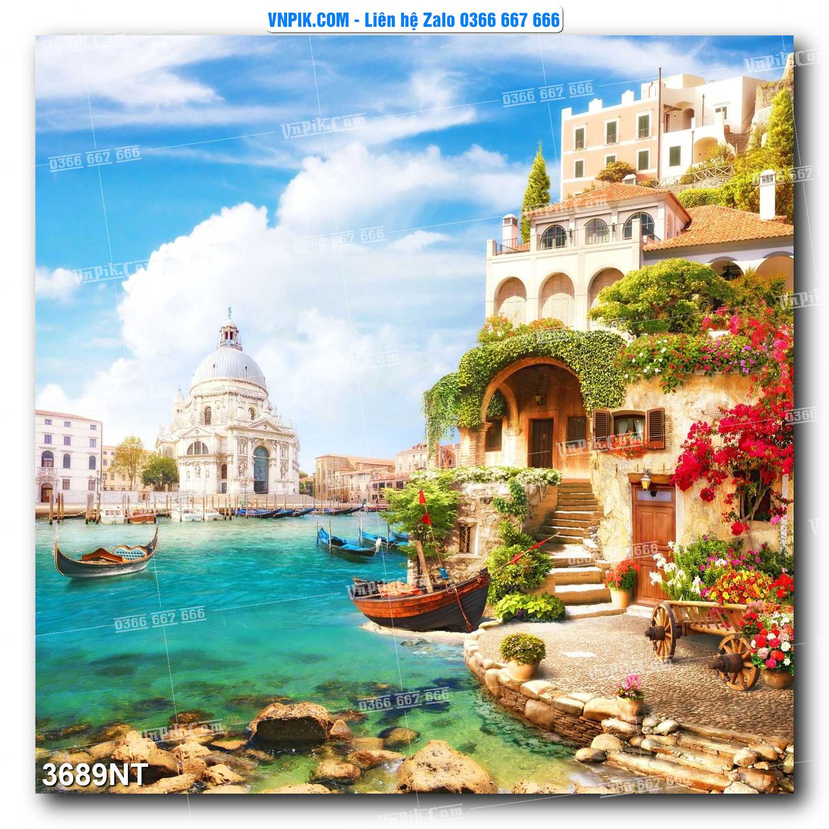 Tranh Trang Trí Phong Cảnh Nghệ Thuật Mã Số 3689NT