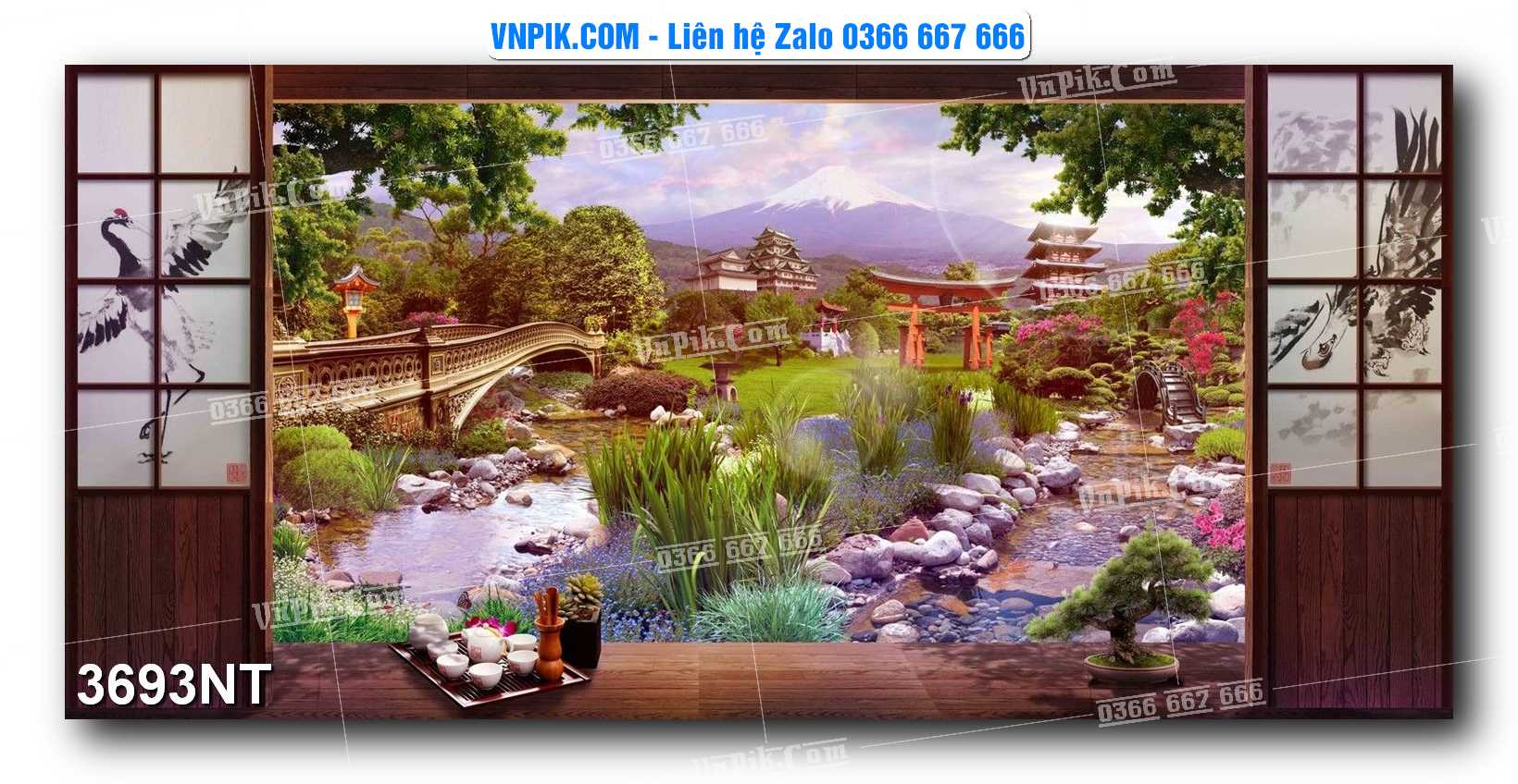 Tranh Trang Trí Phong Cảnh Nghệ Thuật Mã Số 3693NT