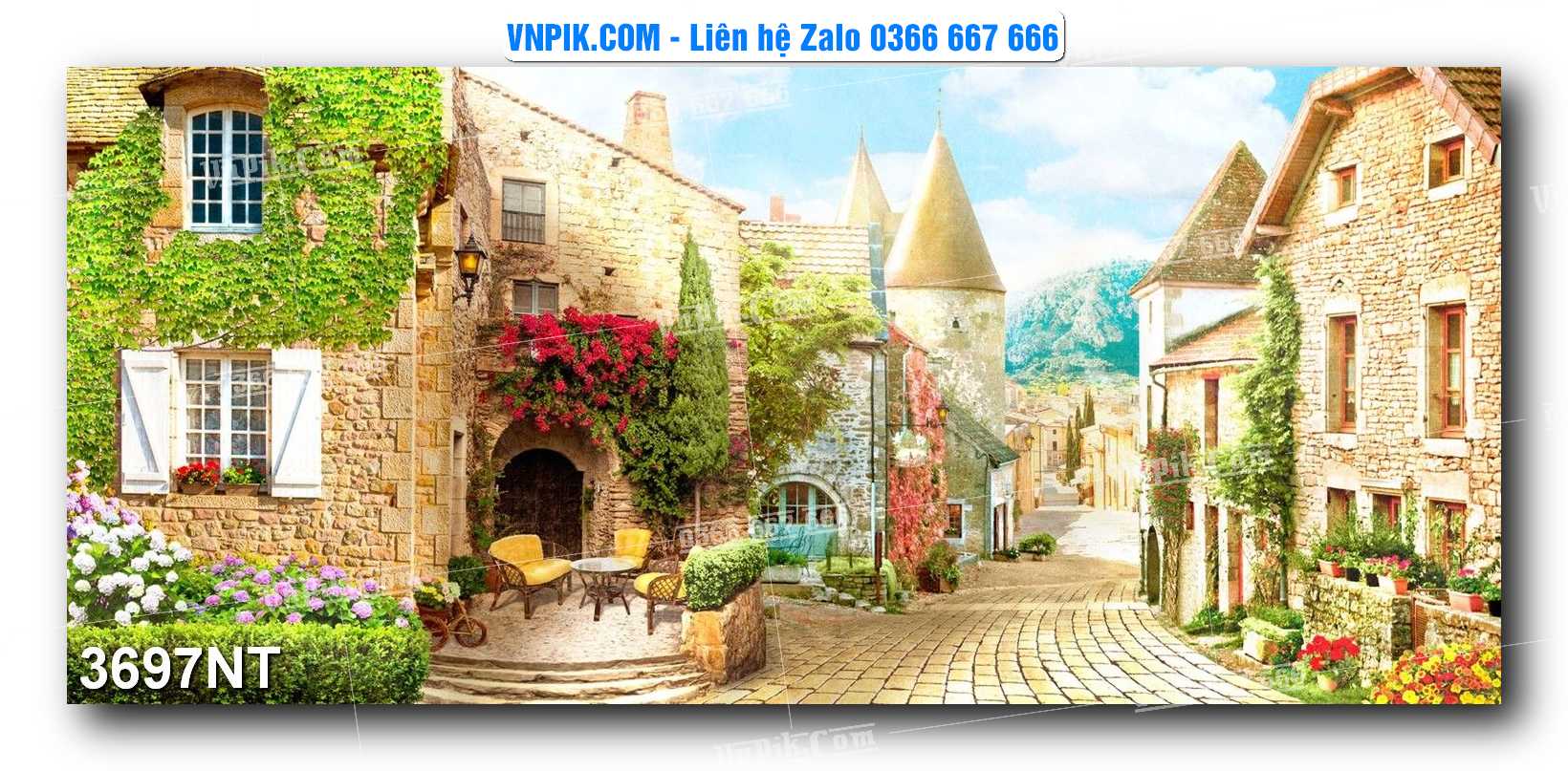 Tranh Trang Trí Phong Cảnh Nghệ Thuật Mã Số 3697NT