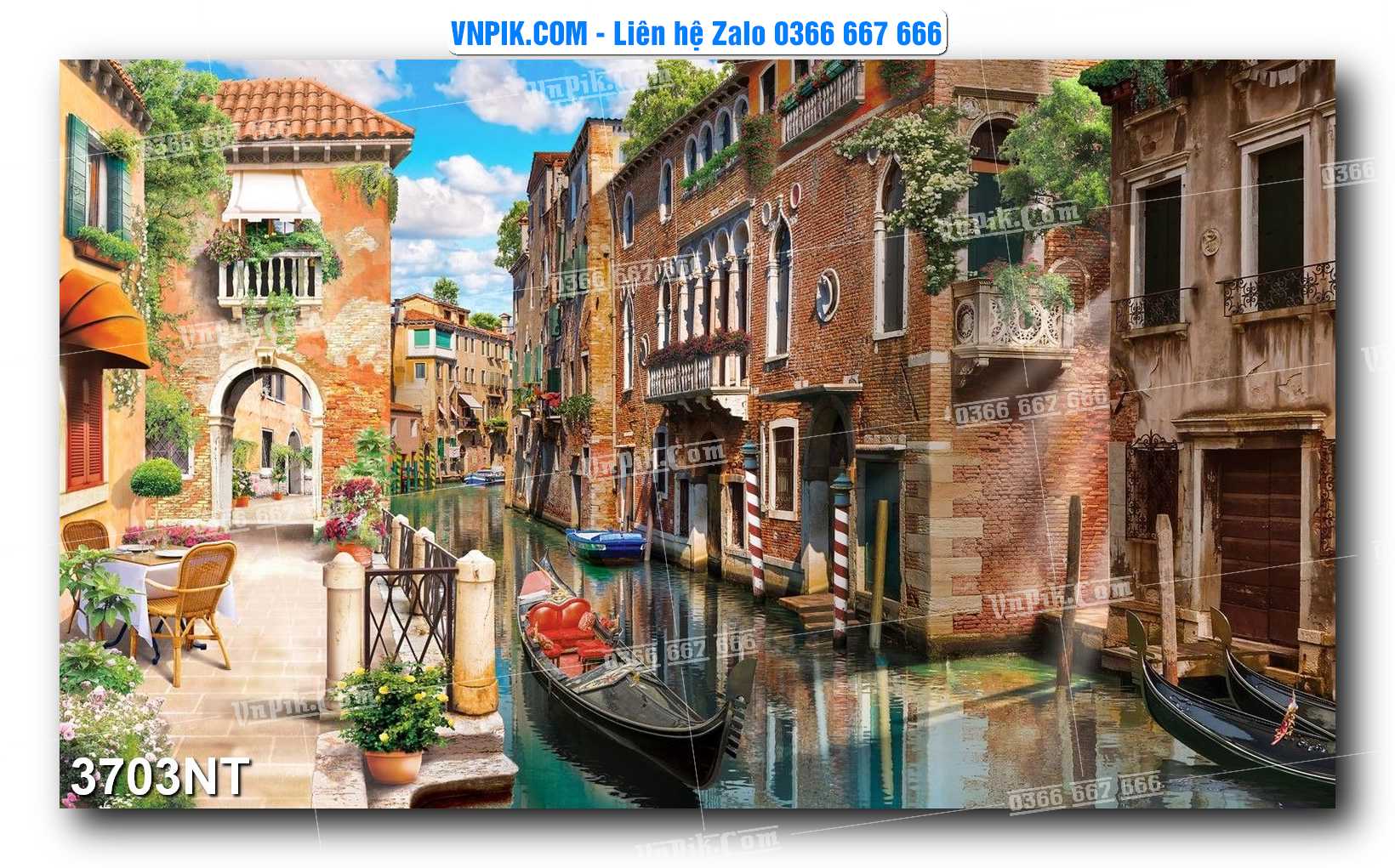 Tranh Trang Trí Phong Cảnh Nghệ Thuật Mã Số 3703NT