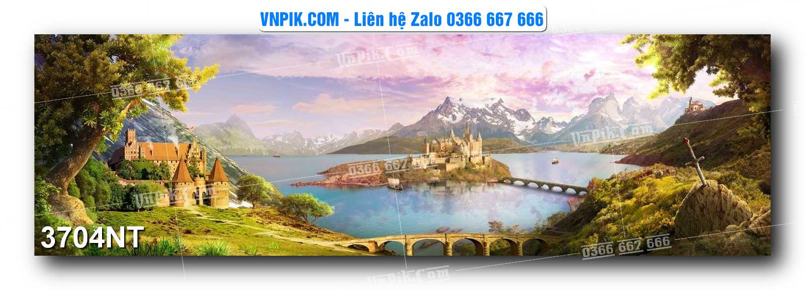 Tranh Trang Trí Phong Cảnh Nghệ Thuật Mã Số 3704NT