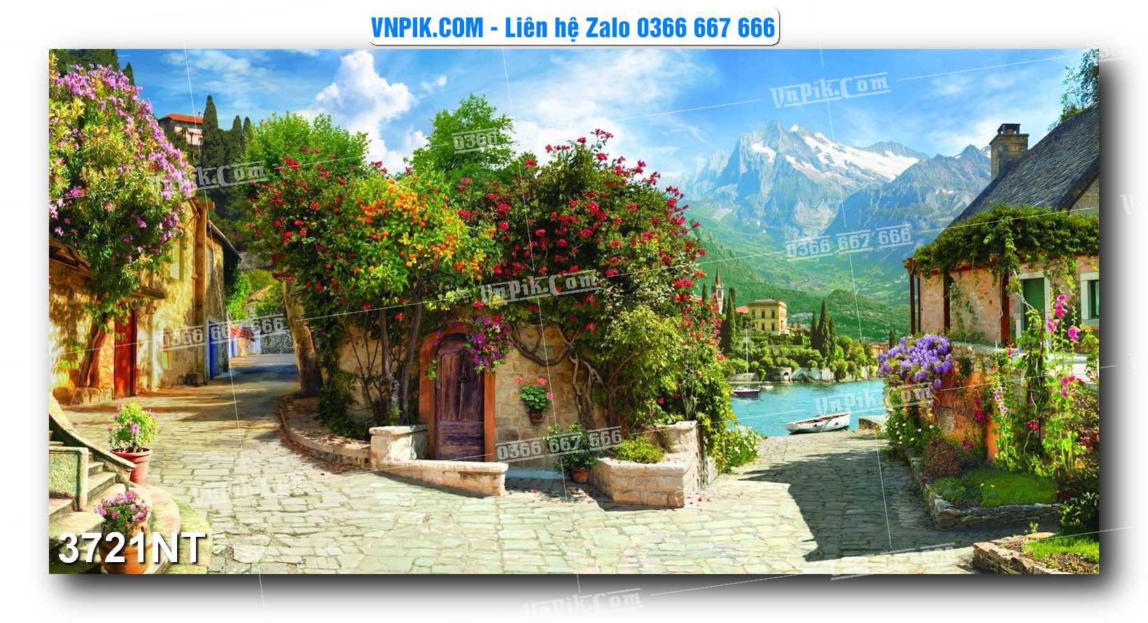 Tranh Trang Trí Phong Cảnh Nghệ Thuật Mã Số 3721NT