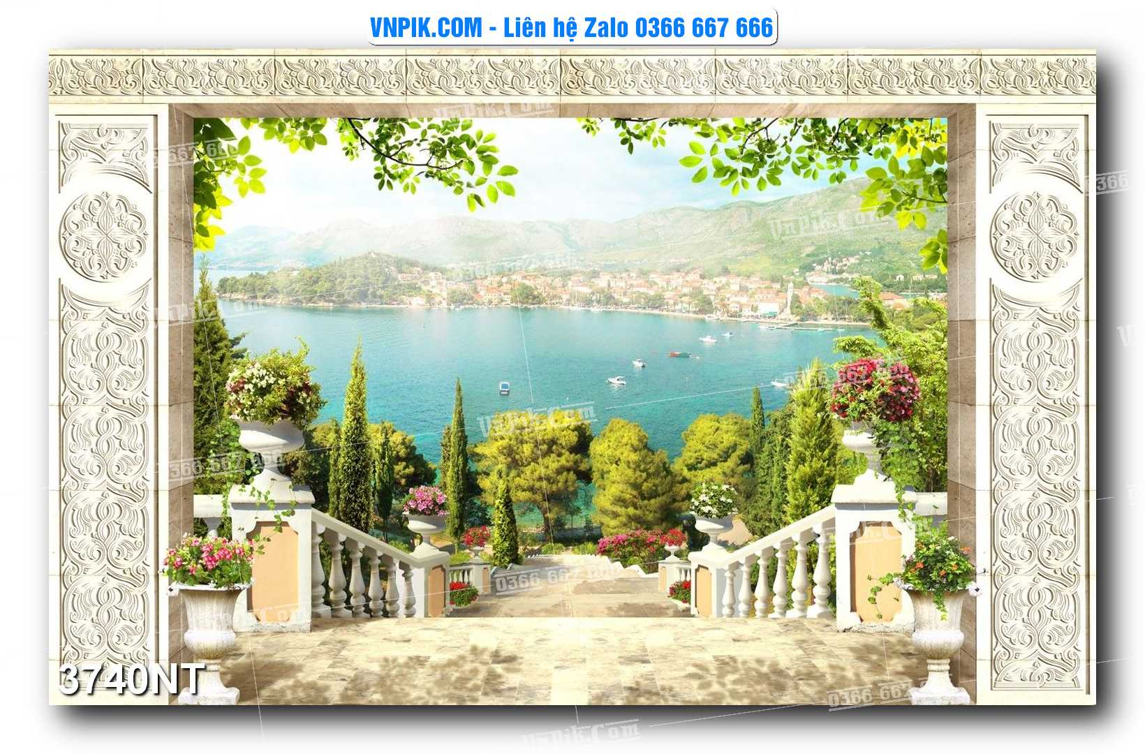 Tranh Trang Trí Phong Cảnh Nghệ Thuật Mã Số 3740NT